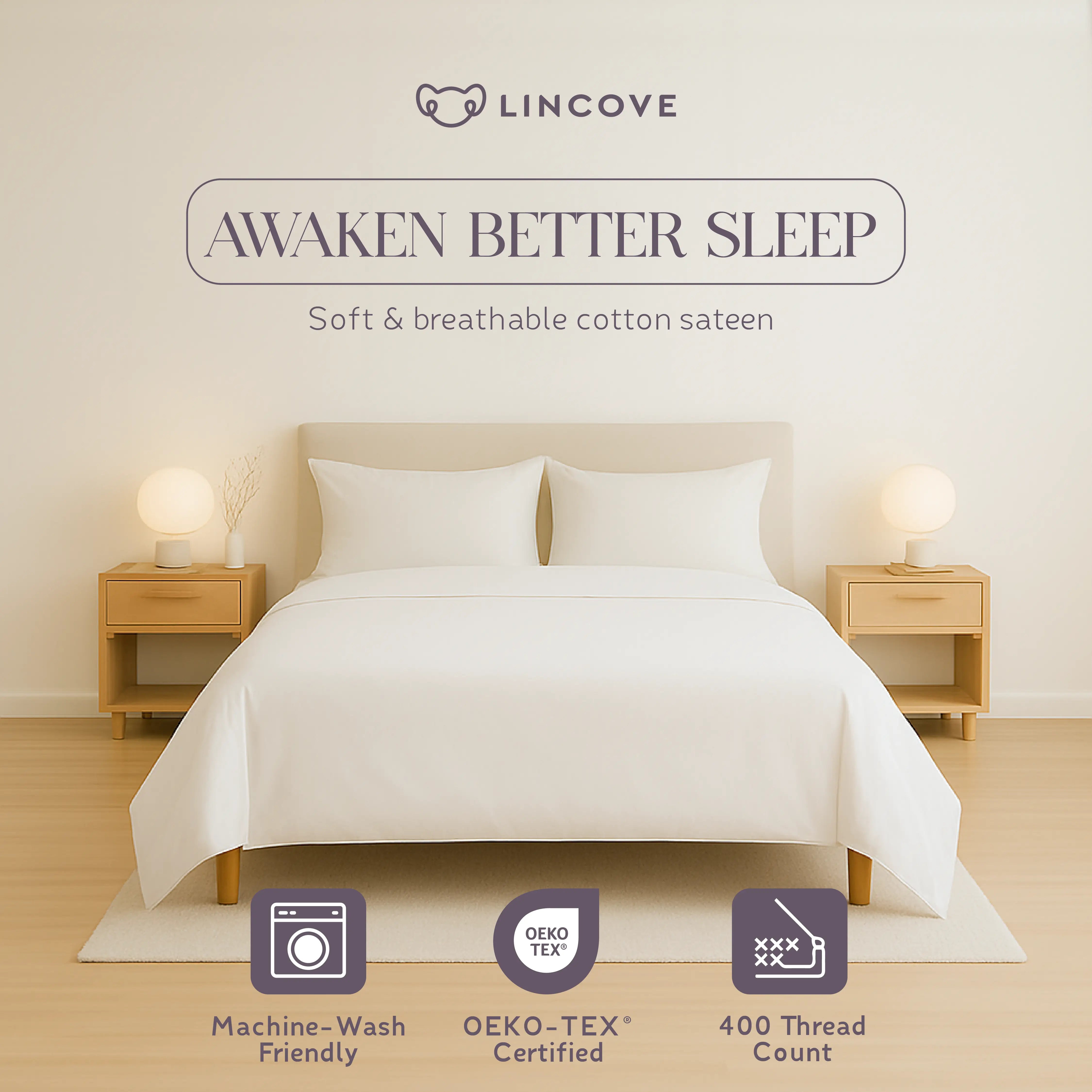 100% Cotton Duvet Cover Set, White - Classic Hotel Collection