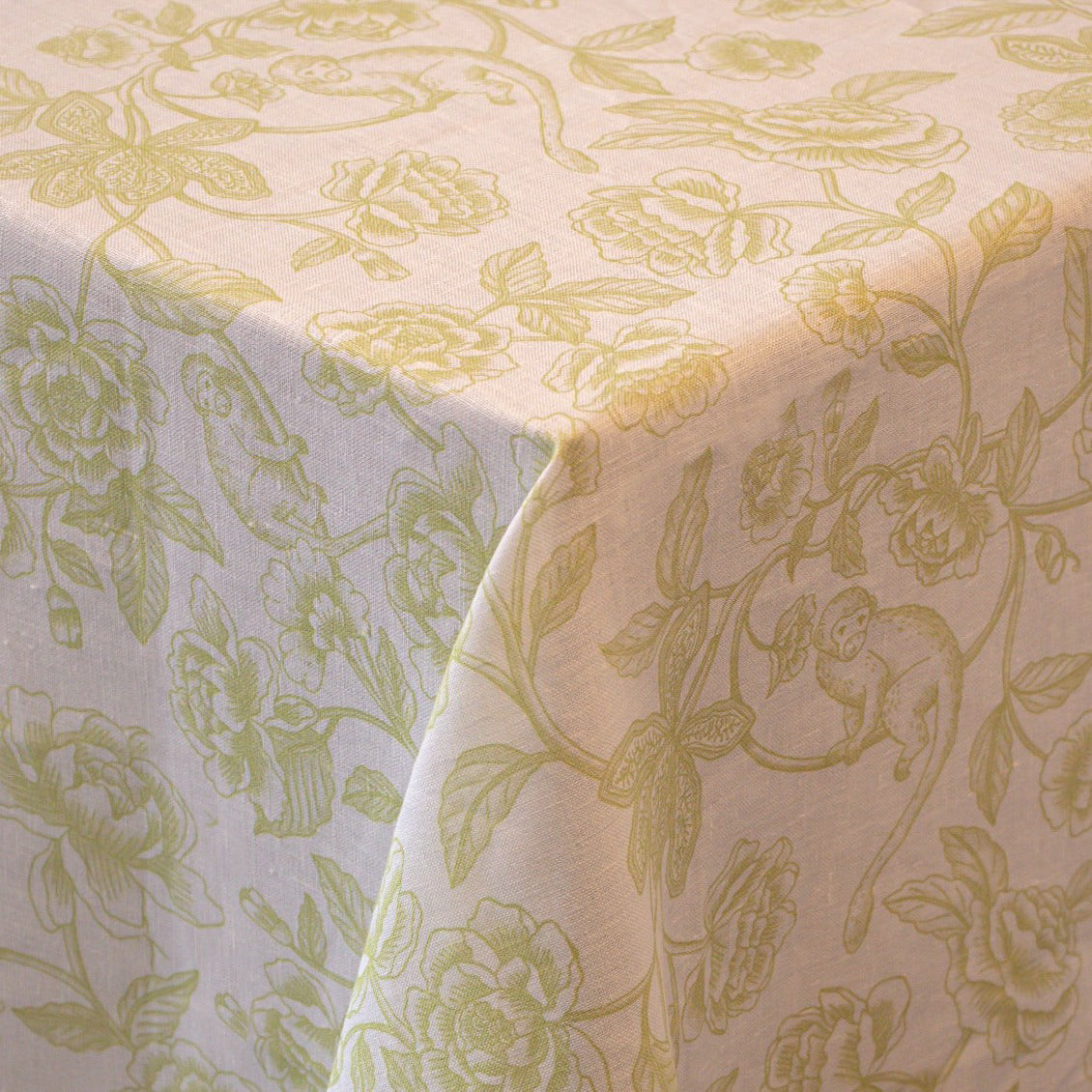 Ivory Flora Parlour Tablecloth