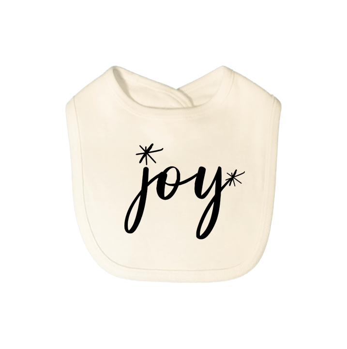 Finn + Emma graphic bib | joy black