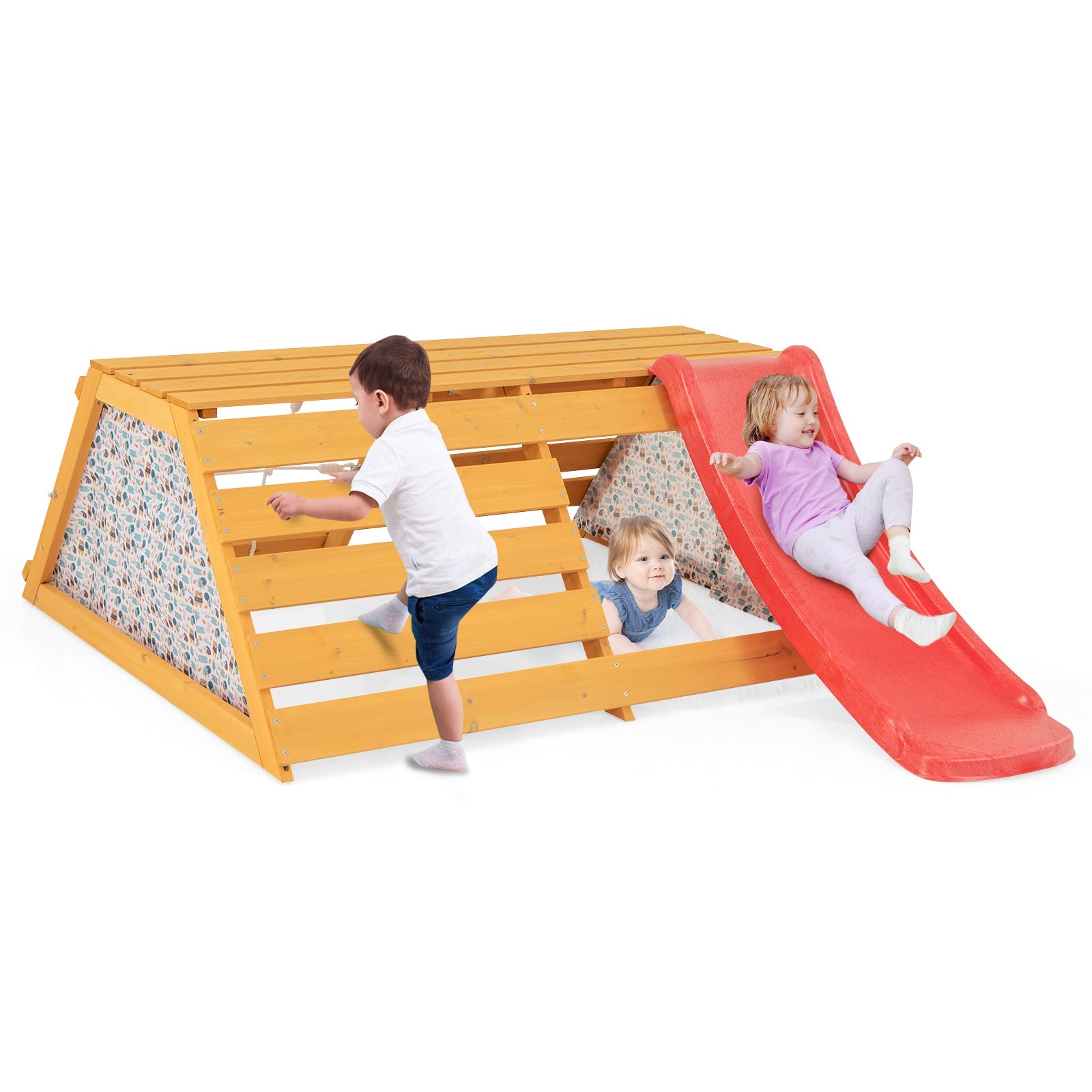 5-in-1 Jungle Gym Wooden Indoor Playground
