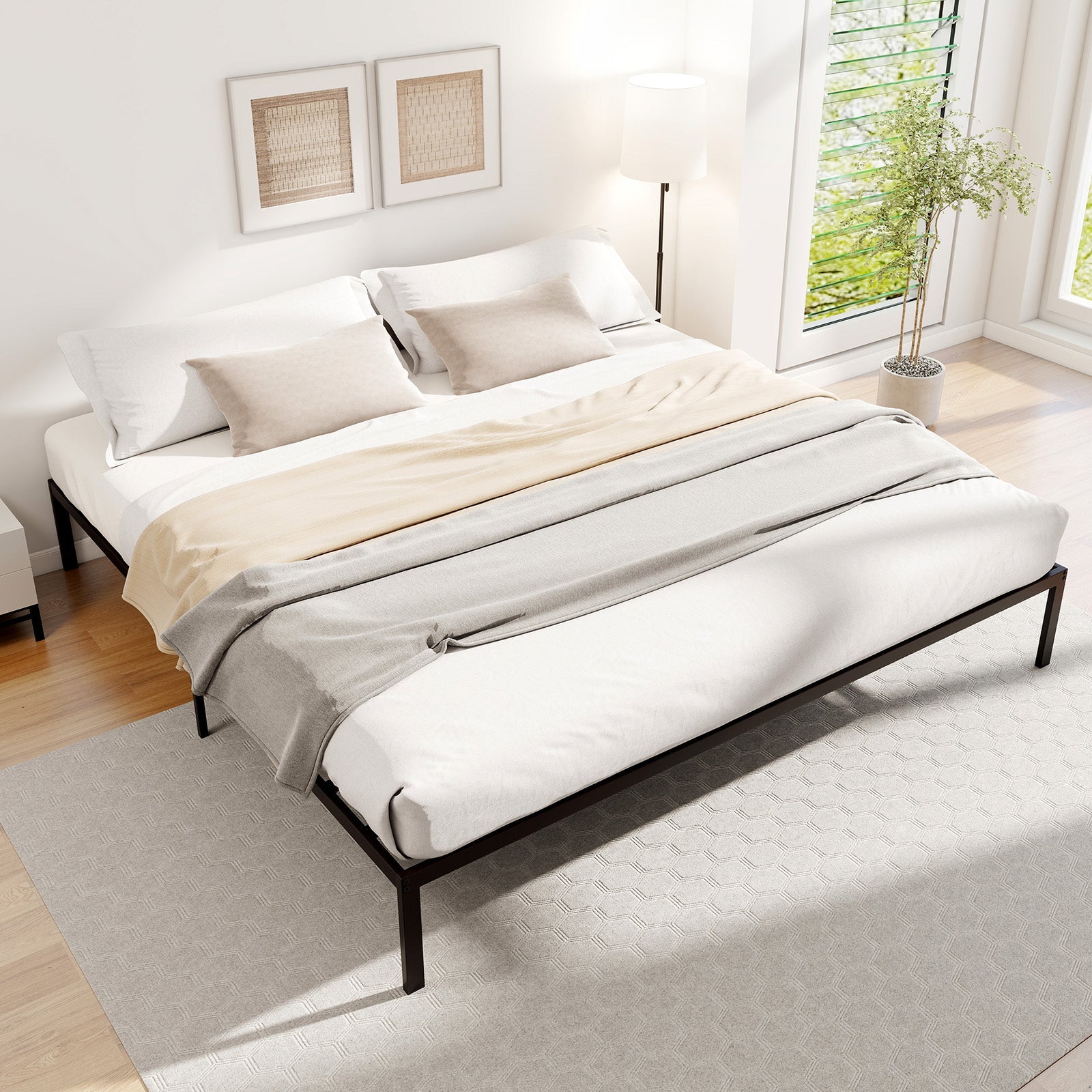 Full/Queen/King Size Metal Bed Frame -King Size