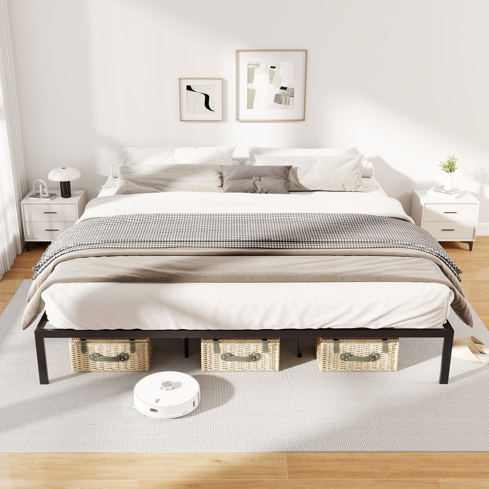 Full/Queen/King Size Metal Bed Frame -King Size