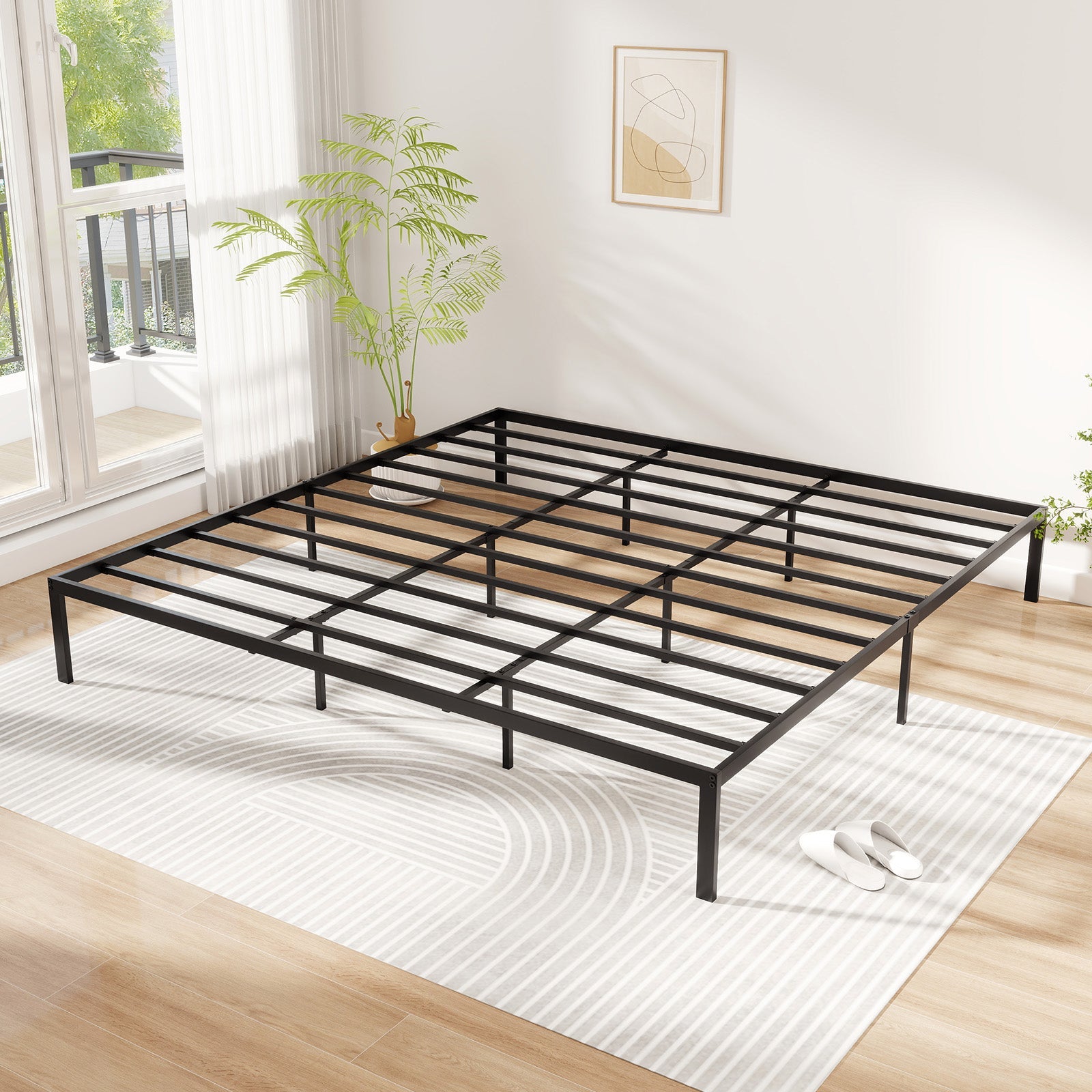 Full/Queen/King Size Metal Bed Frame -King Size