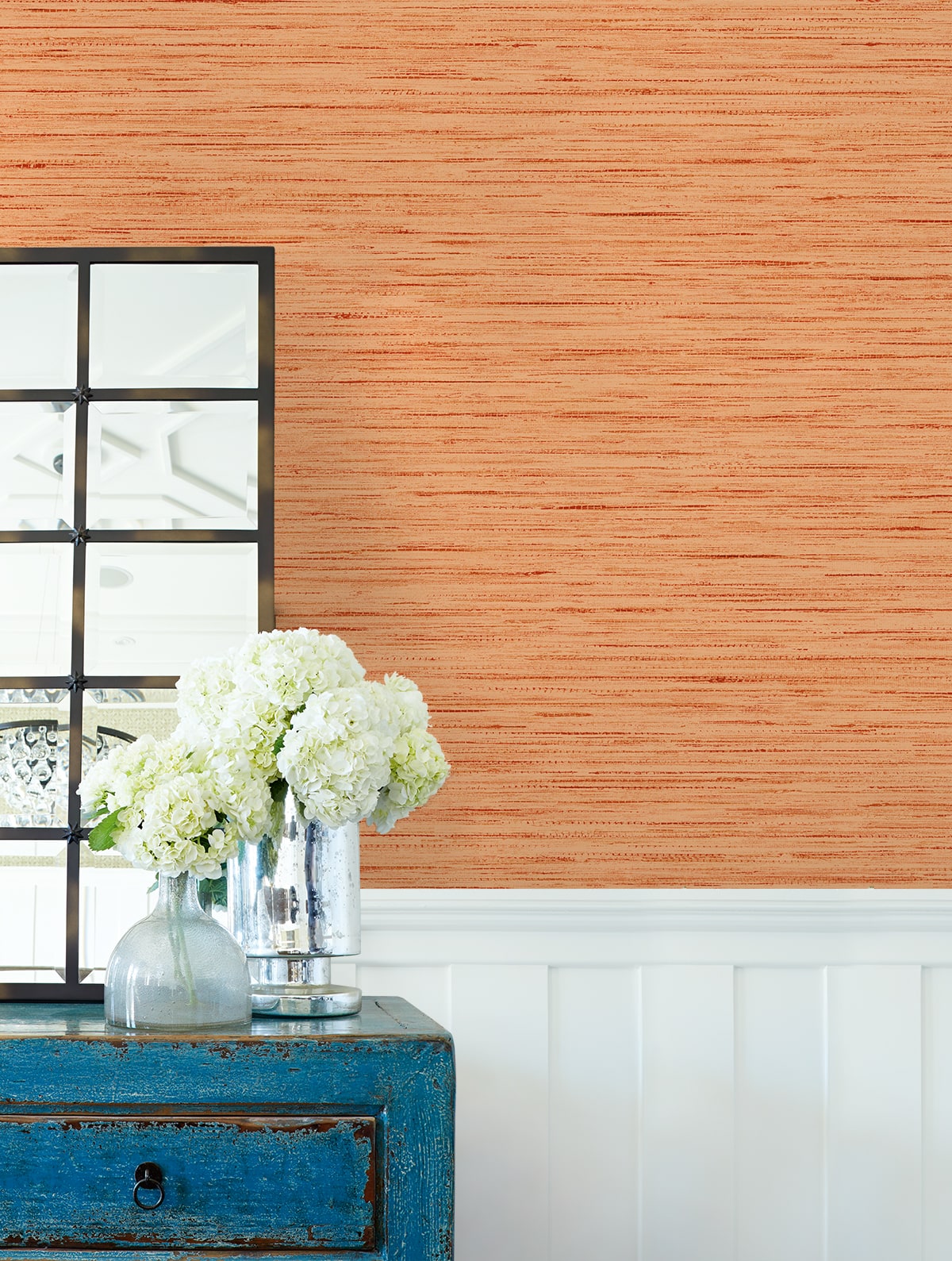 Loe Sanctuary Stria Embossed Vinyl Unpasted Wallpaper