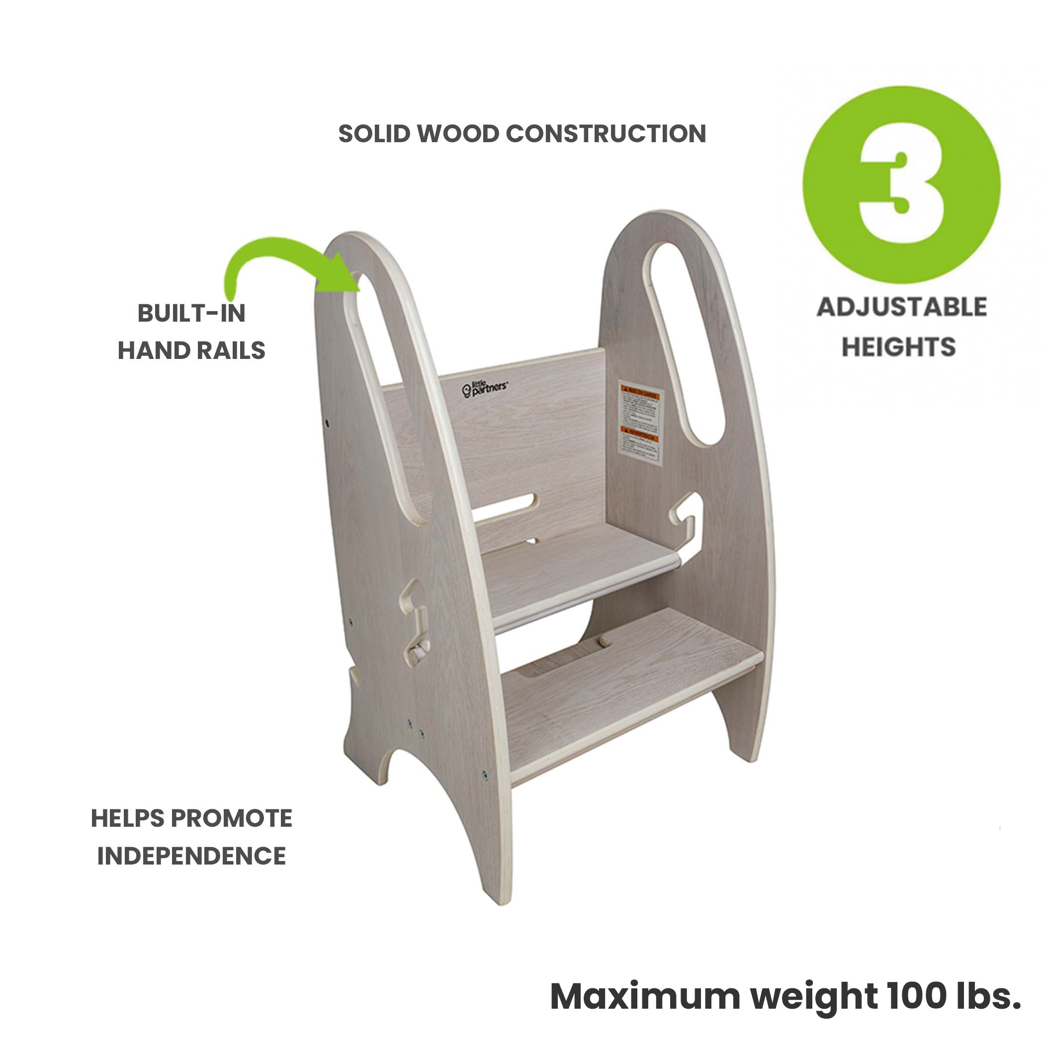 Little Partners 3-in-1 Growing Step Stool
