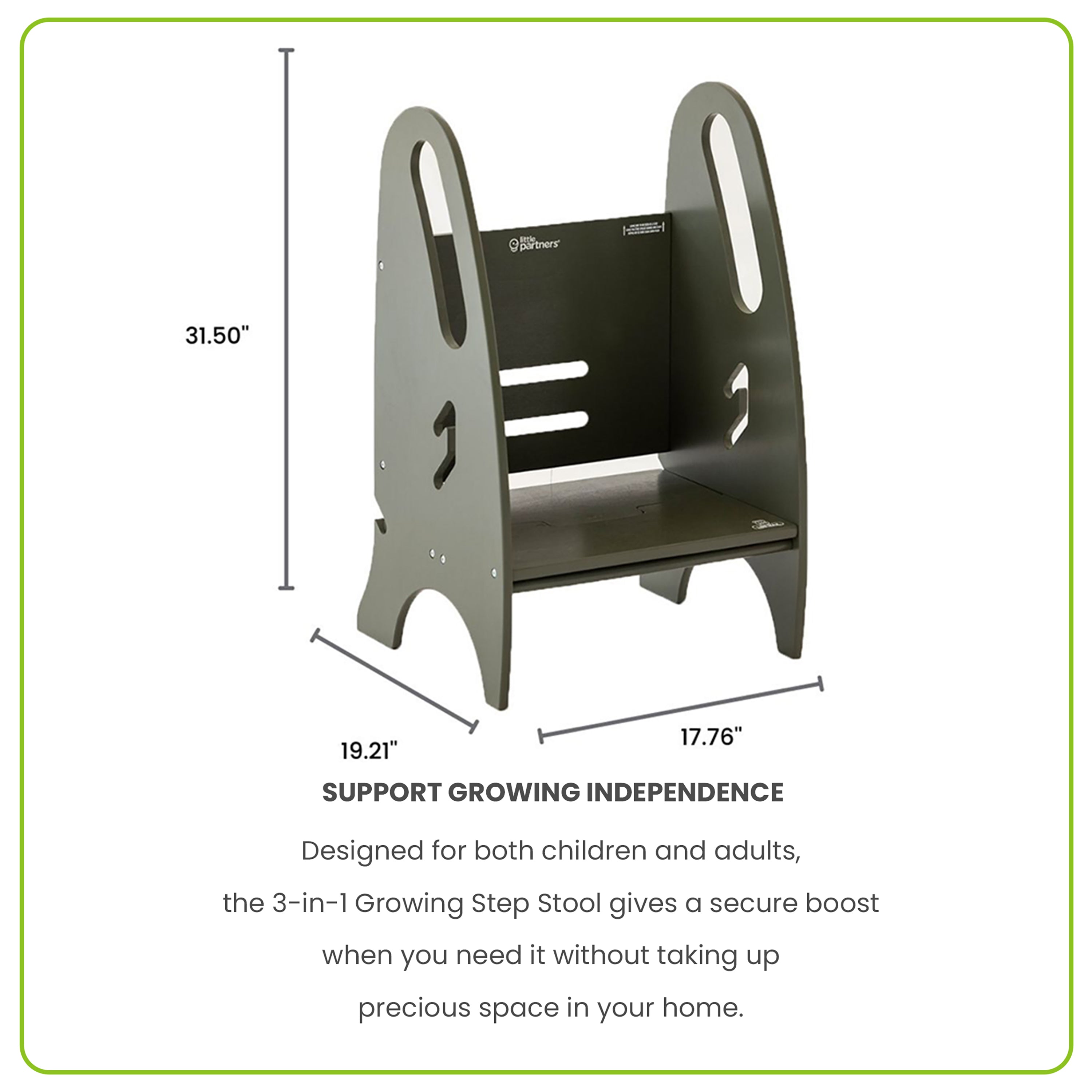 Little Partners 3-in-1 Growing Step Stool