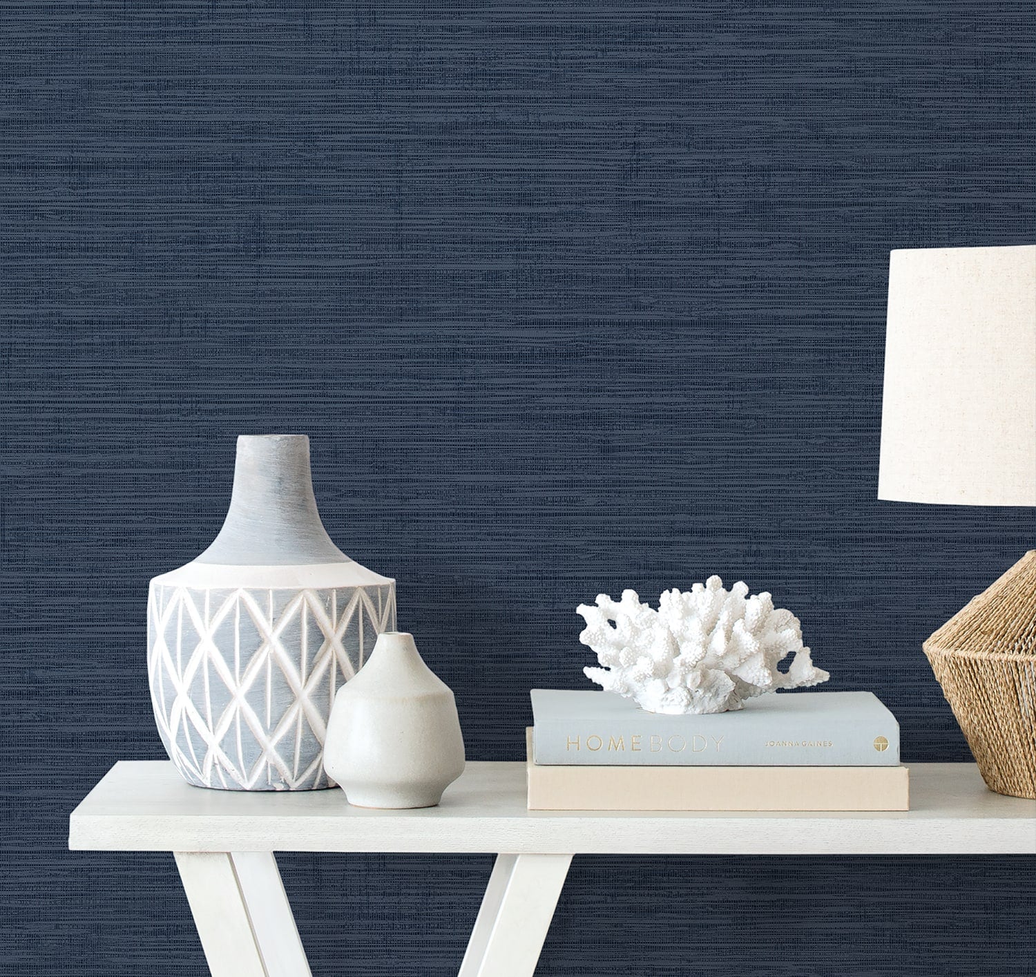 Beach House Nautical Twine Stringcloth Unpasted Wallpaper