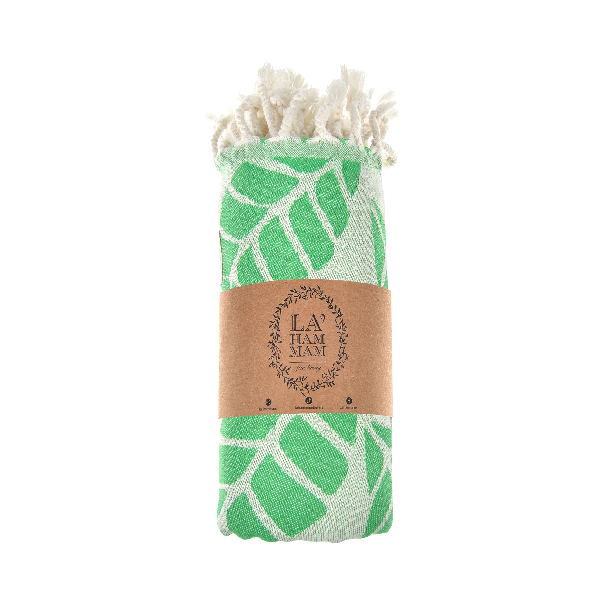 Seaweed Pure Cotton Throw Beach Towel by La'Hammam