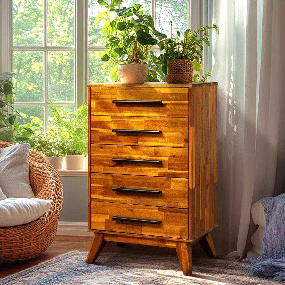 Acacia Linea Solid Wood Dresser