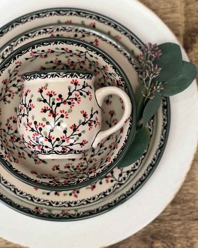 Plate, Round, Dinner, 10" in "Cherry Blossoms" by Manufaktura | T132S-DPGJ by The Polish Pottery Outlet