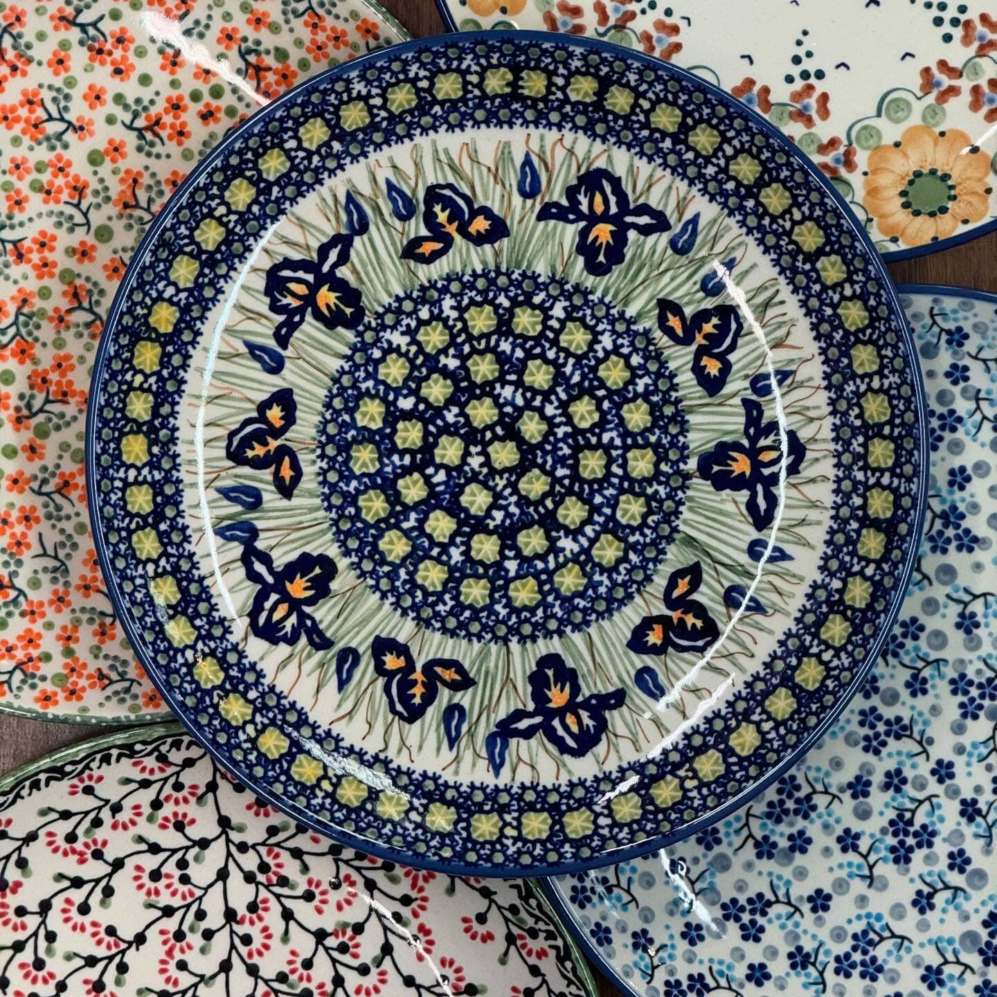 Plate, Round, Dinner, 10" in "Iris" by Manufaktura | T132S-BAM by The Polish Pottery Outlet