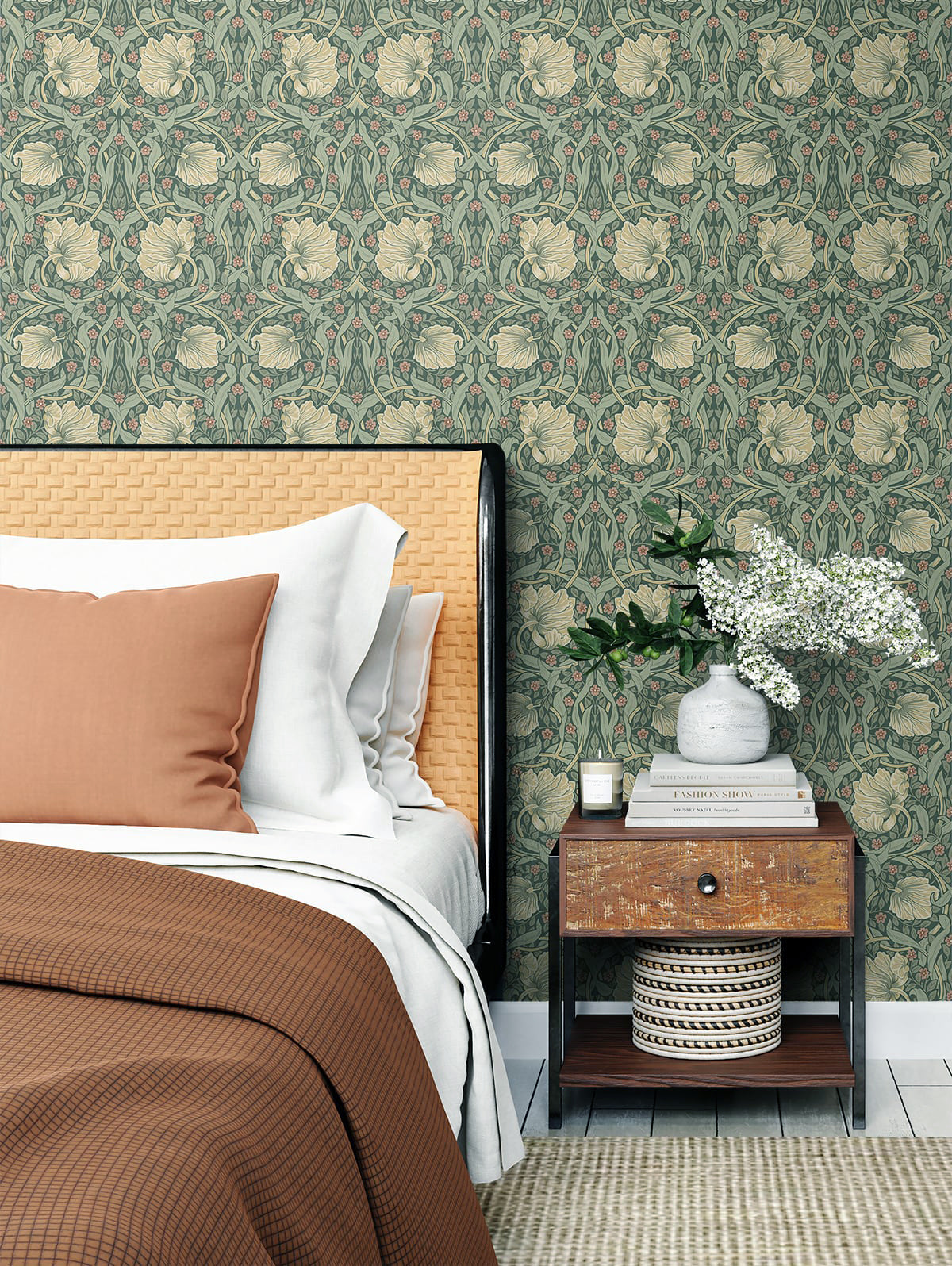 Primrose Floral Peel and Stick Removable Wallpaper