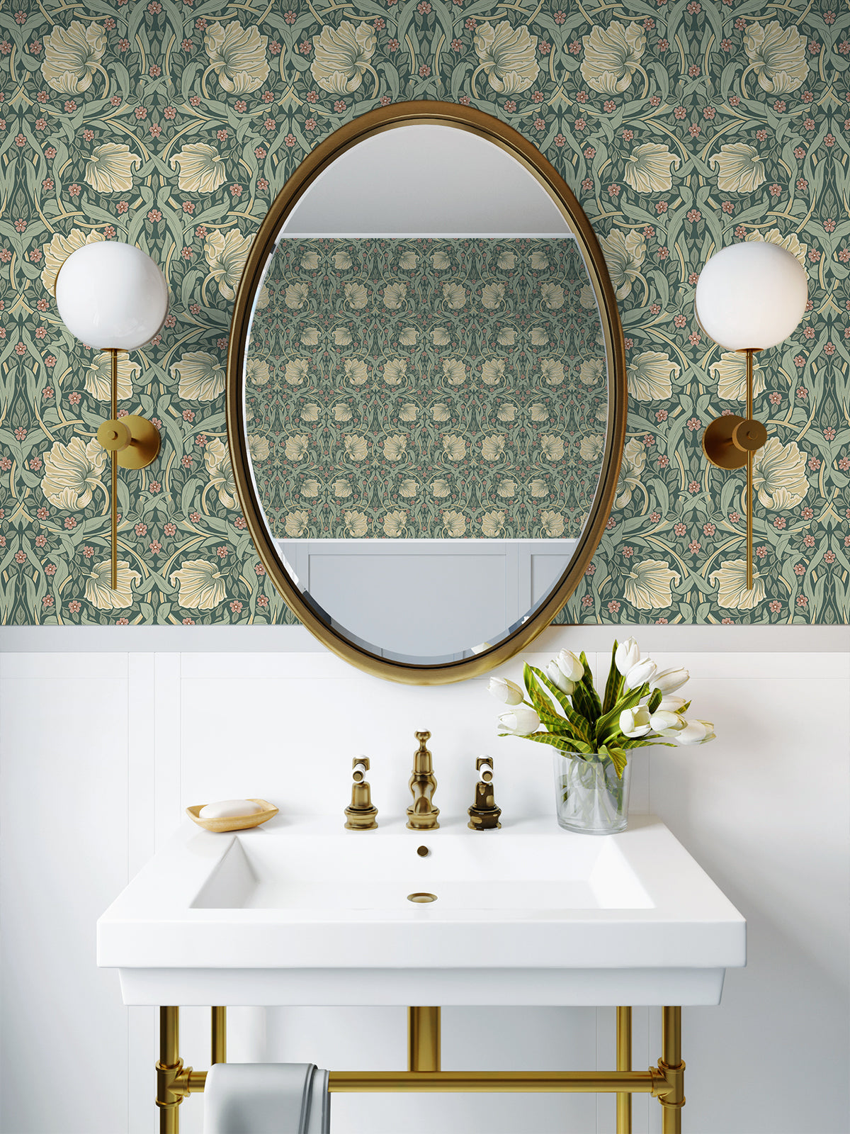 Primrose Floral Peel and Stick Removable Wallpaper