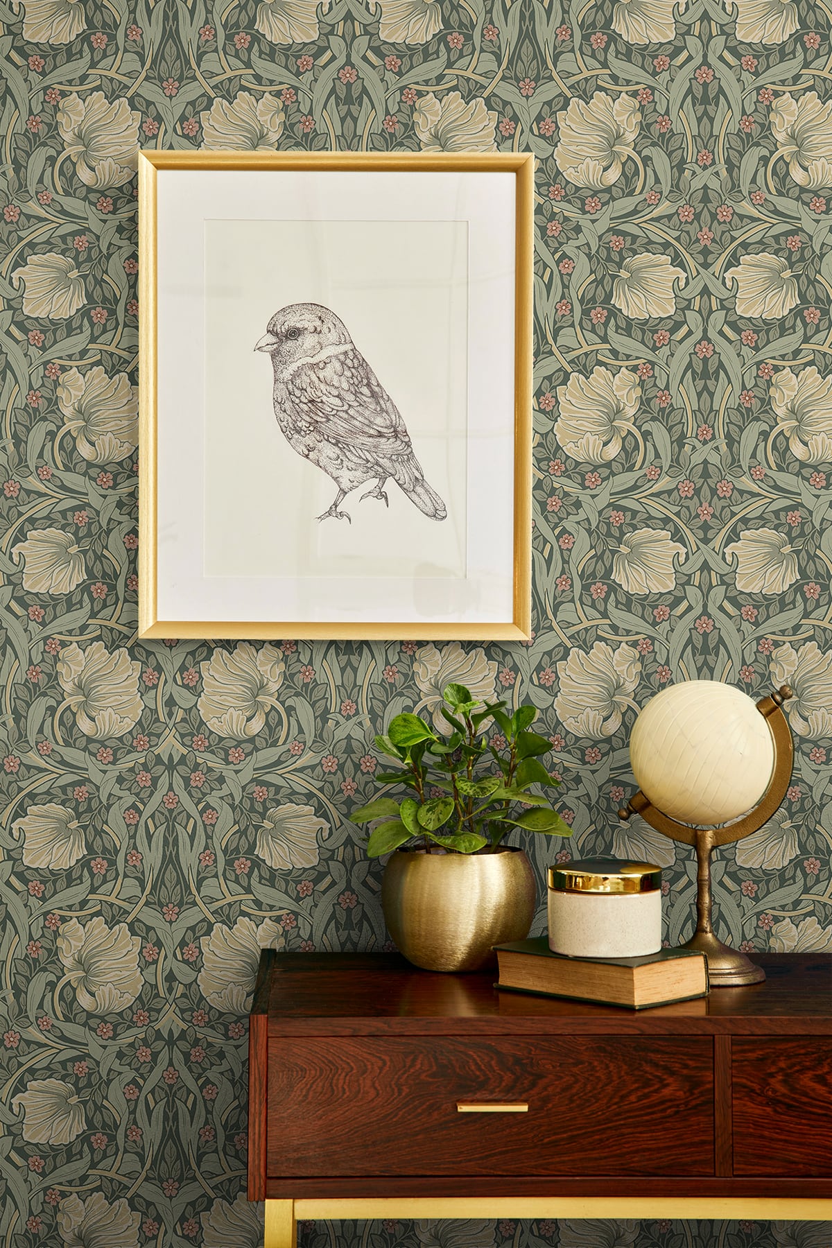 Primrose Floral Peel and Stick Removable Wallpaper