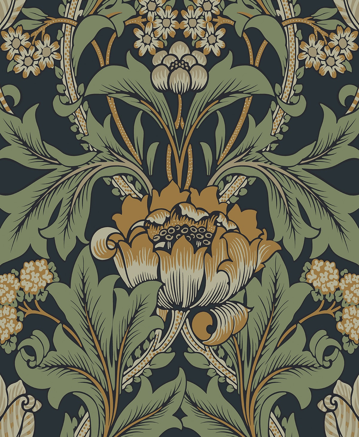 Primrose Floral Premium Peel and Stick Removable Wallpaper
