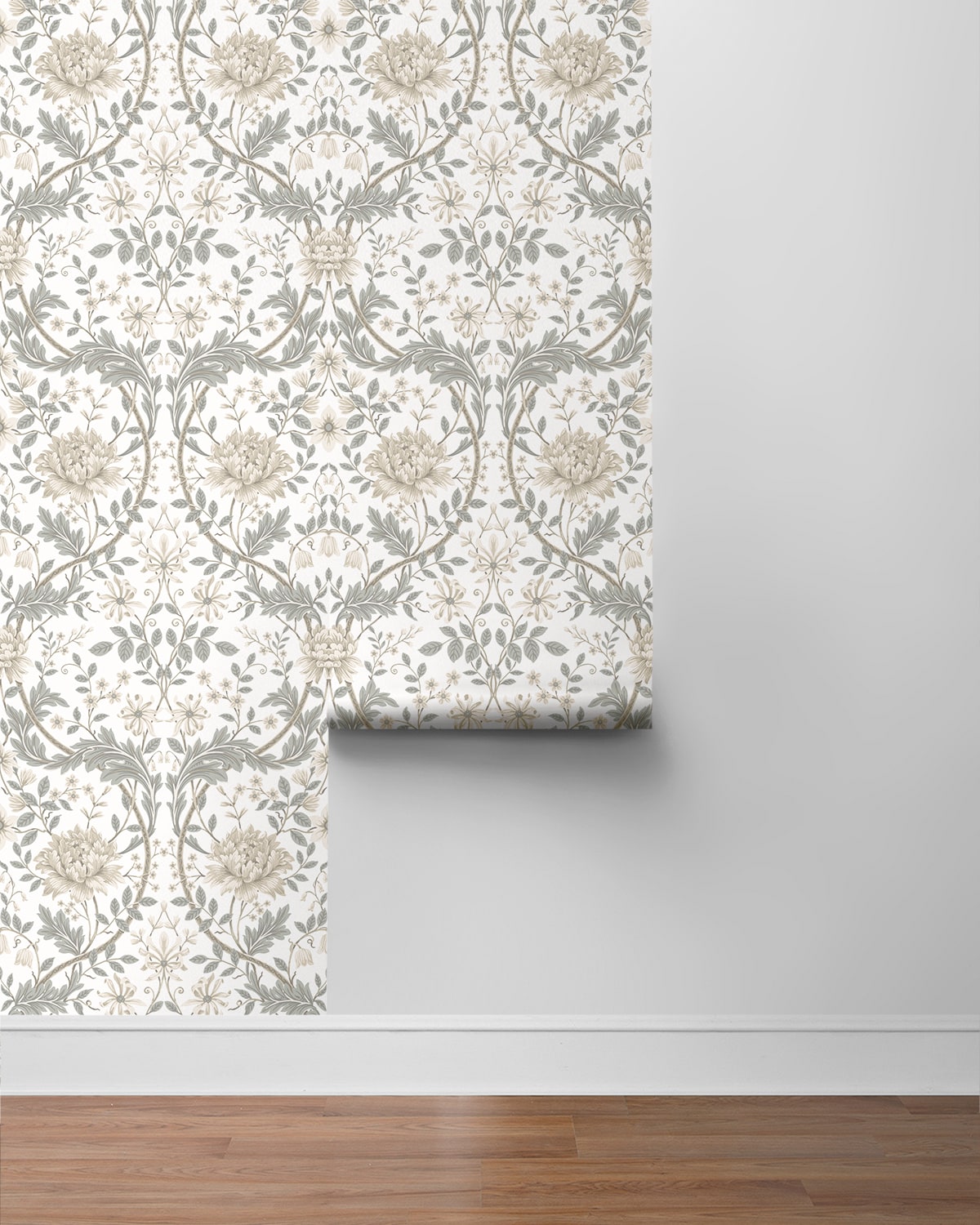 Honeysuckle Trail Floral Premium Peel and Stick Removable Wallpaper