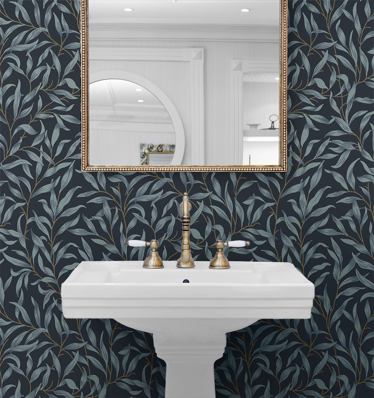 Willow Trail Leaf Premium Peel and Stick Removable Wallpaper