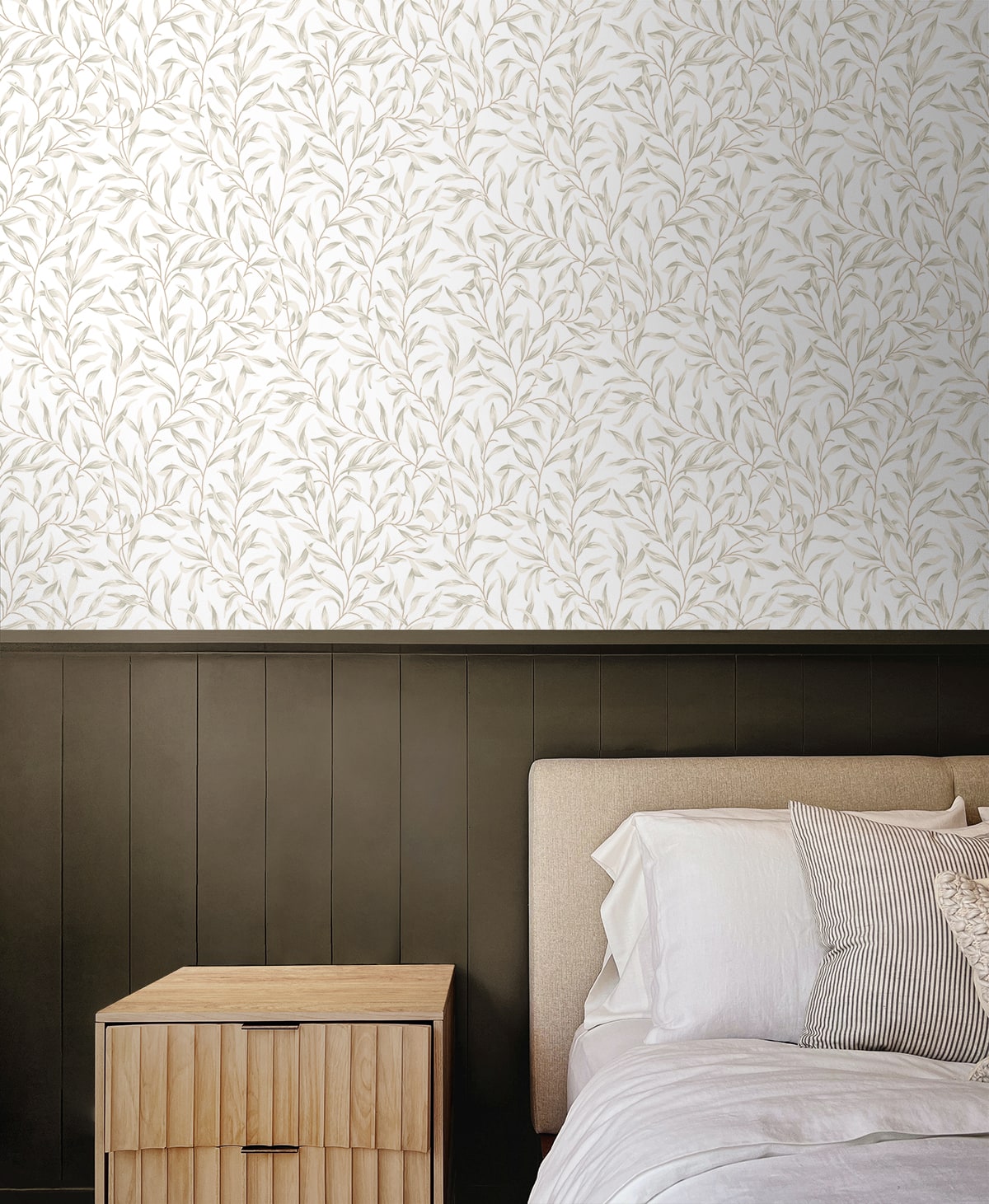 Willow Trail Leaf Premium Peel and Stick Removable Wallpaper