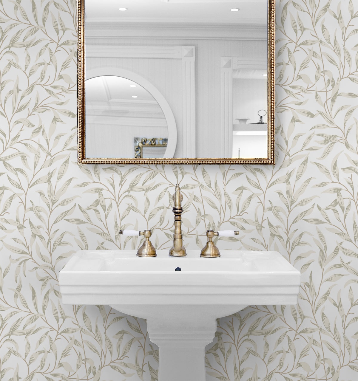 Willow Trail Leaf Premium Peel and Stick Removable Wallpaper