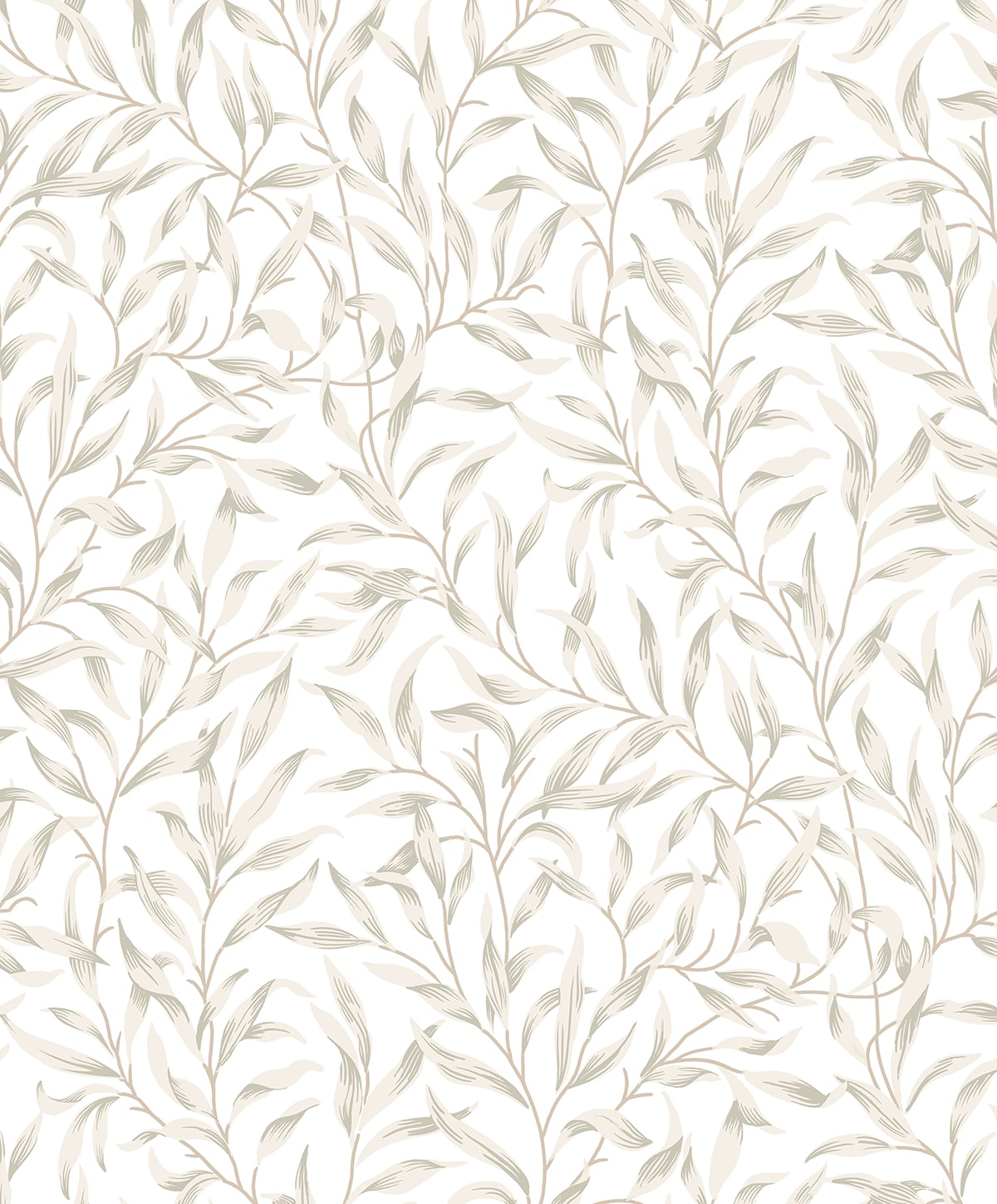 Willow Trail Leaf Premium Peel and Stick Removable Wallpaper