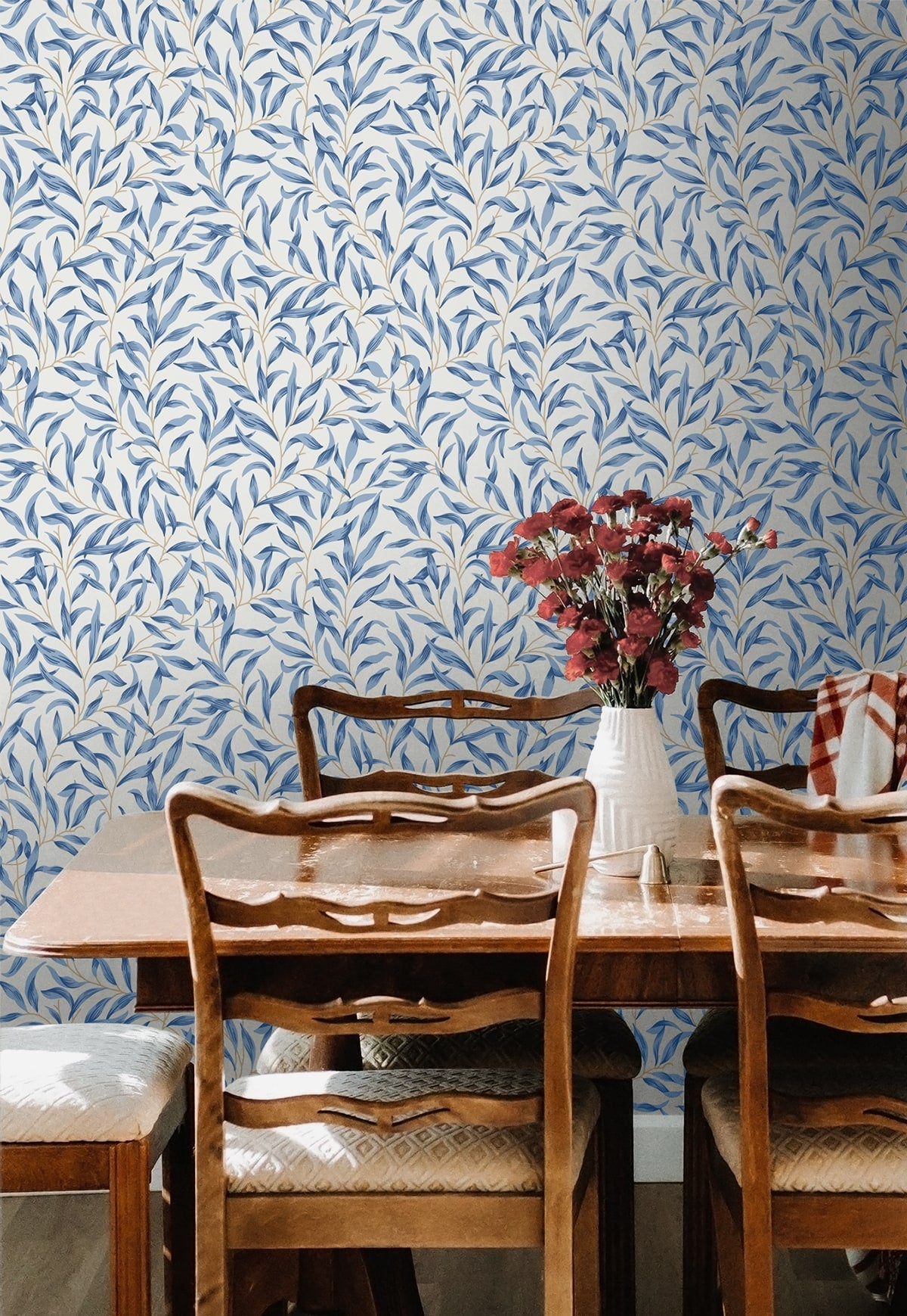 Willow Trail Leaf Premium Peel and Stick Removable Wallpaper
