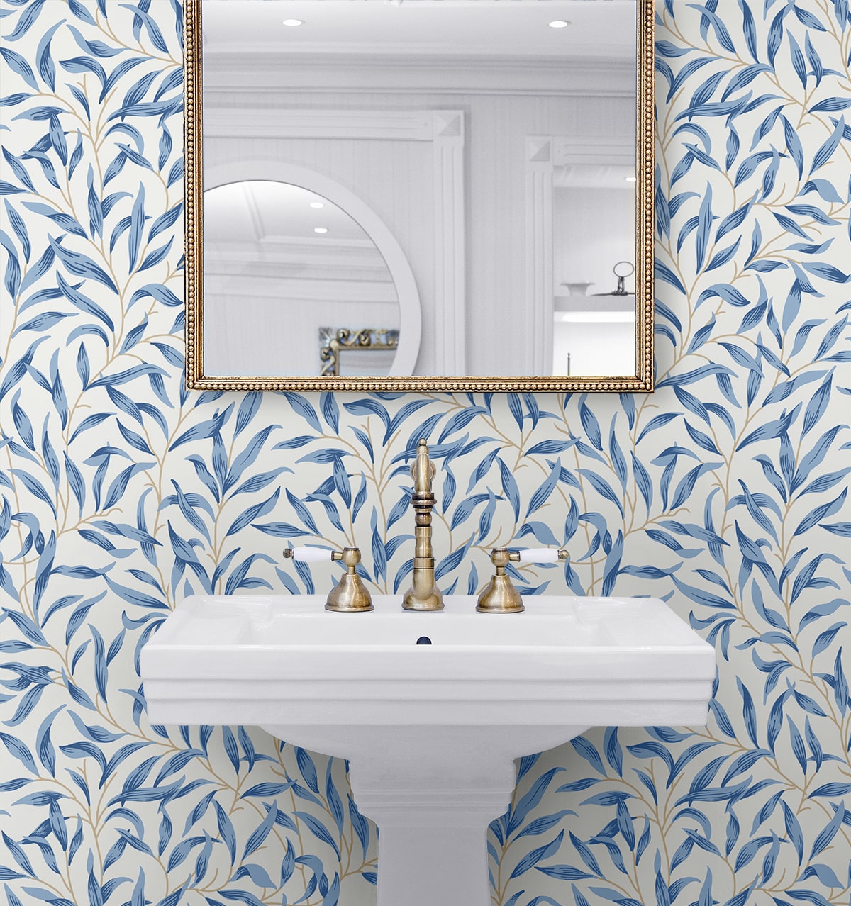 Willow Trail Leaf Premium Peel and Stick Removable Wallpaper