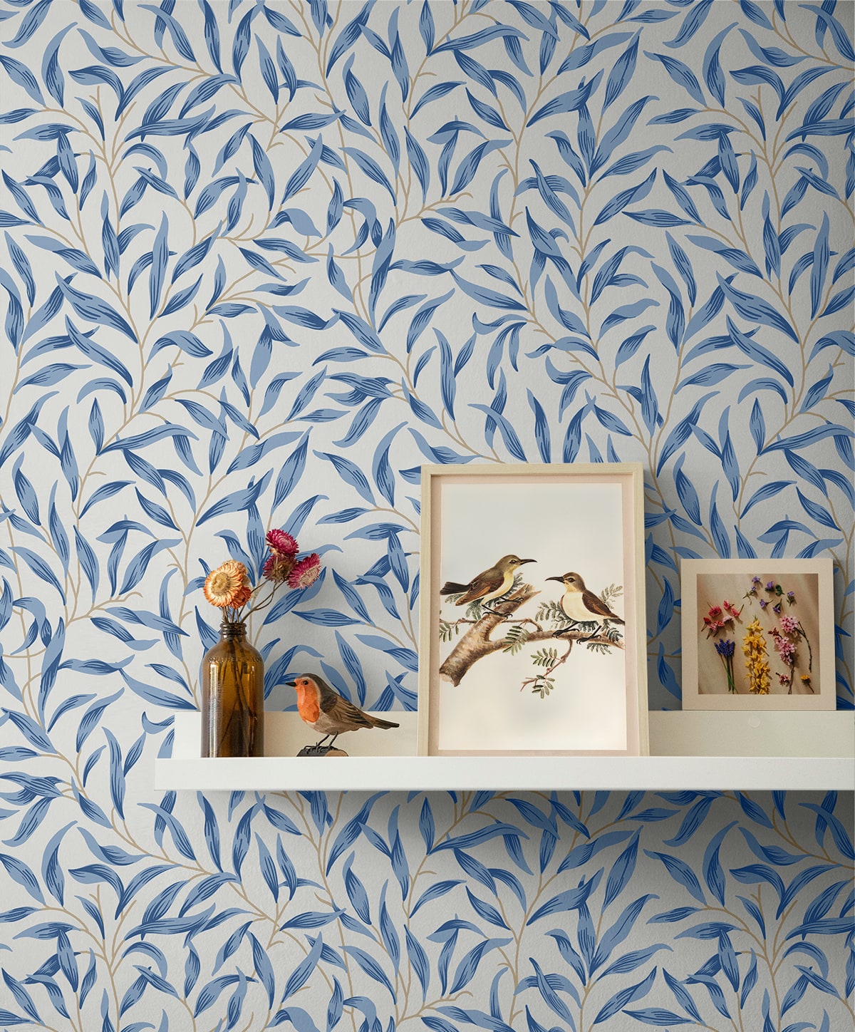 Willow Trail Leaf Premium Peel and Stick Removable Wallpaper