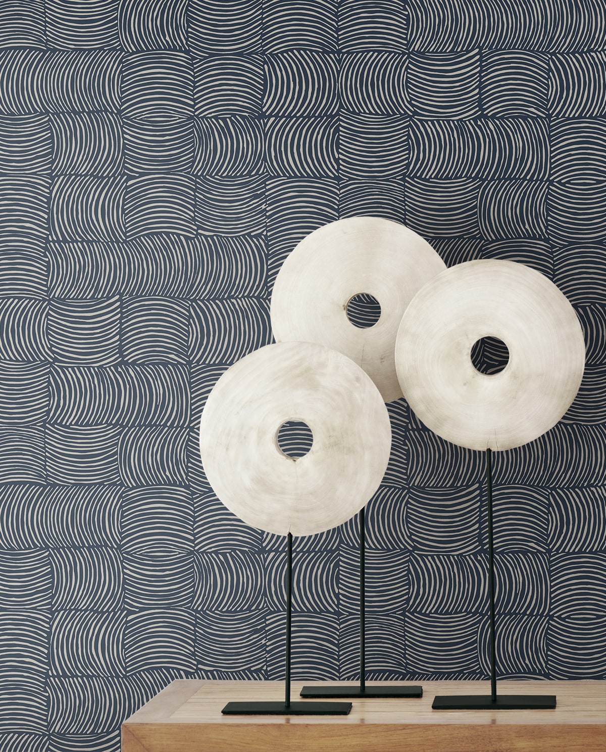 Organic Squares Geometric Premium Peel and Stick Removable Wallpaper