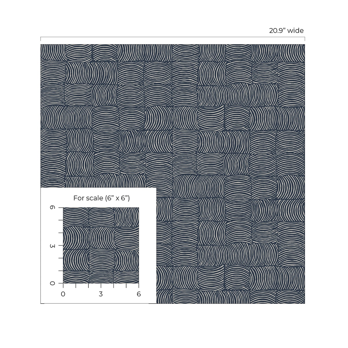 Organic Squares Geometric Premium Peel and Stick Removable Wallpaper