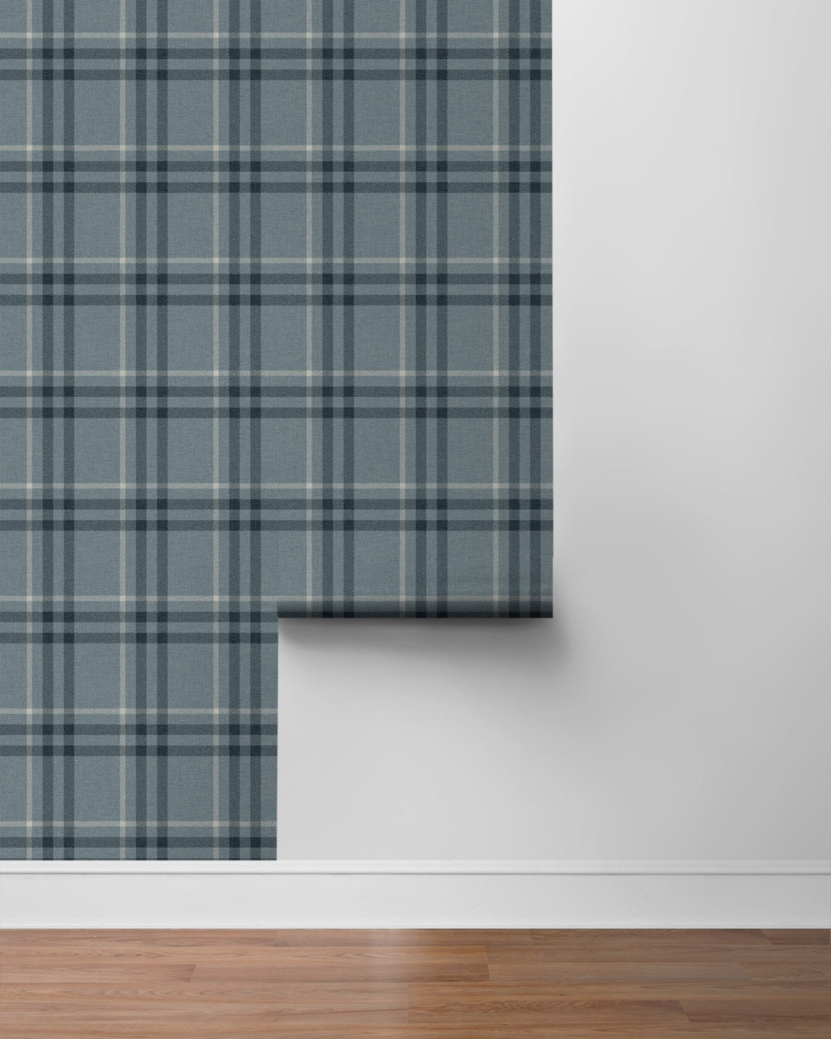 Calverlay Plaid Premium Peel and Stick Removable Wallpaper