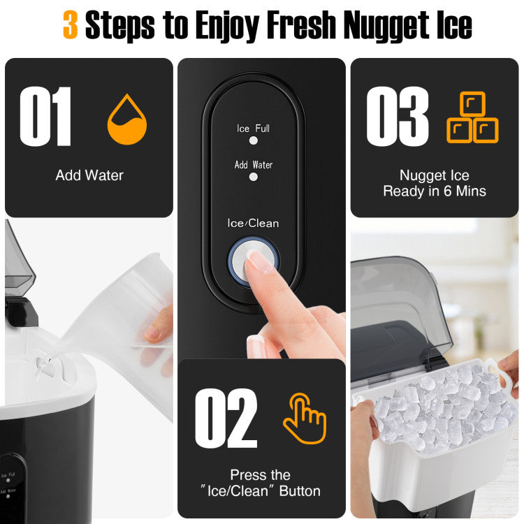 Nugget Countertop Ice Maker with Soft Chewable Ice