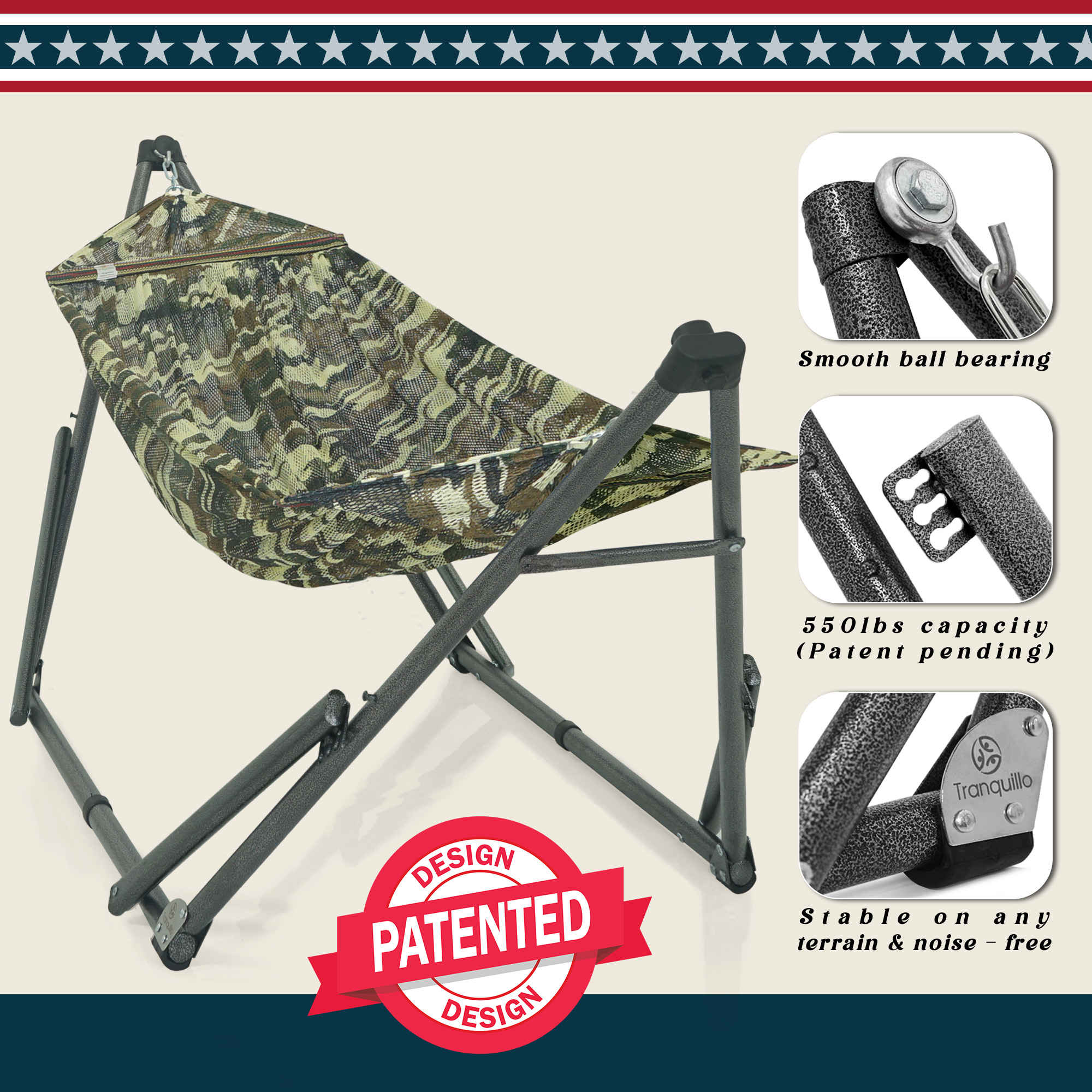 Tranquillo Uniki Collapsible Hammock Stand
