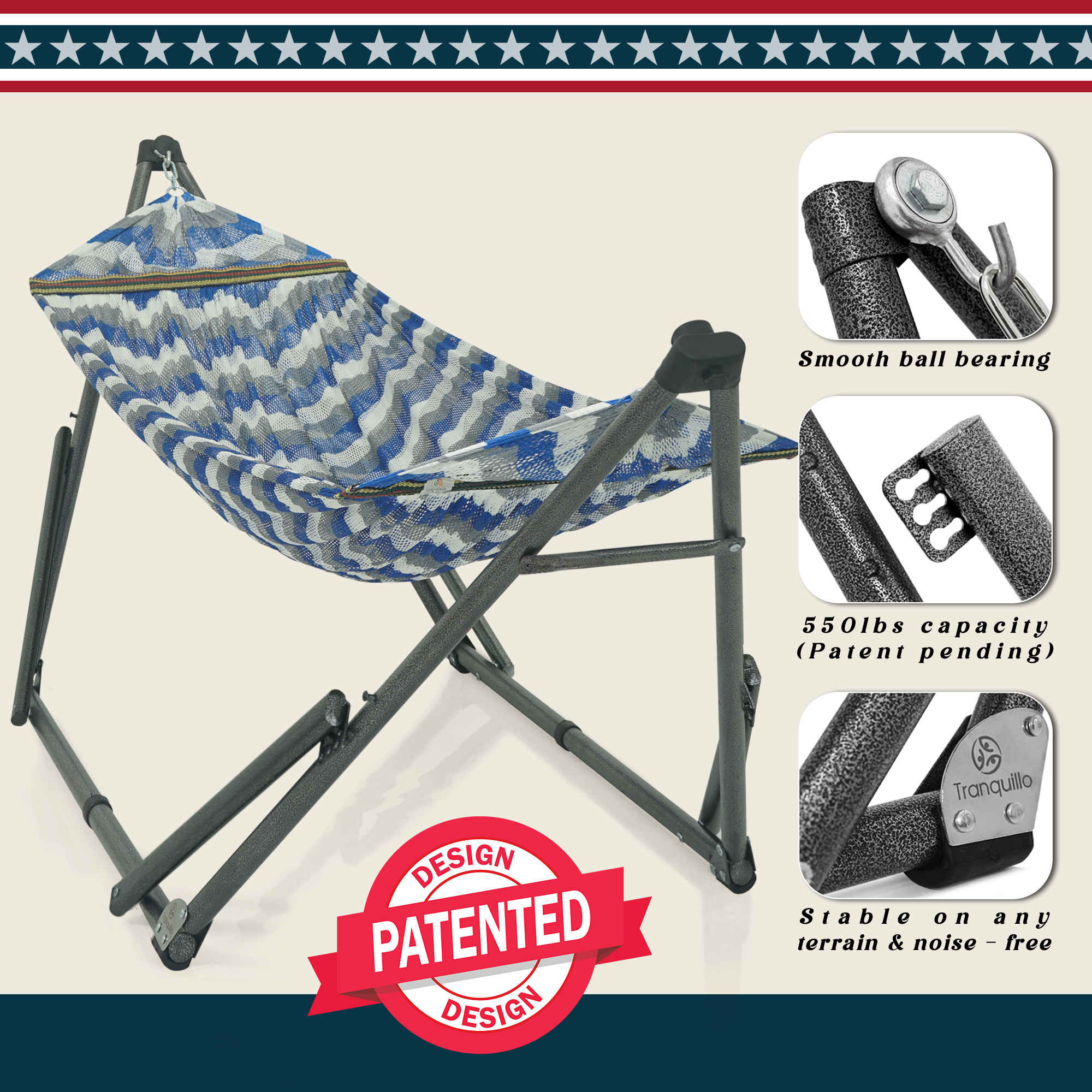 Tranquillo Uniki Collapsible Hammock Stand