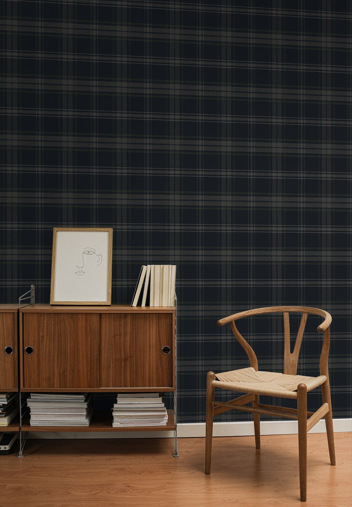 Dellabrooke Plaid Prepasted Wallpaper