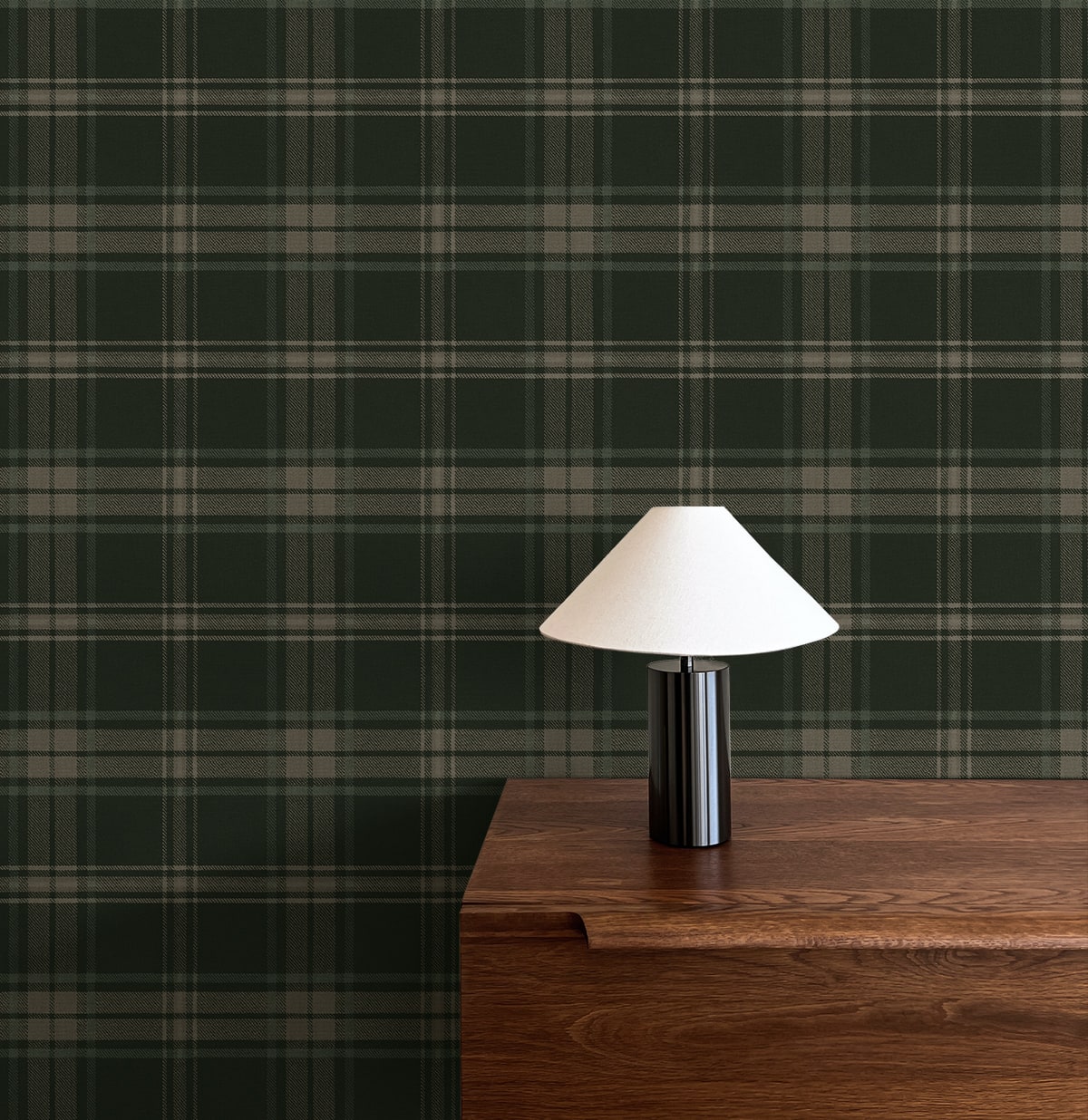 Dellabrooke Plaid Prepasted Wallpaper