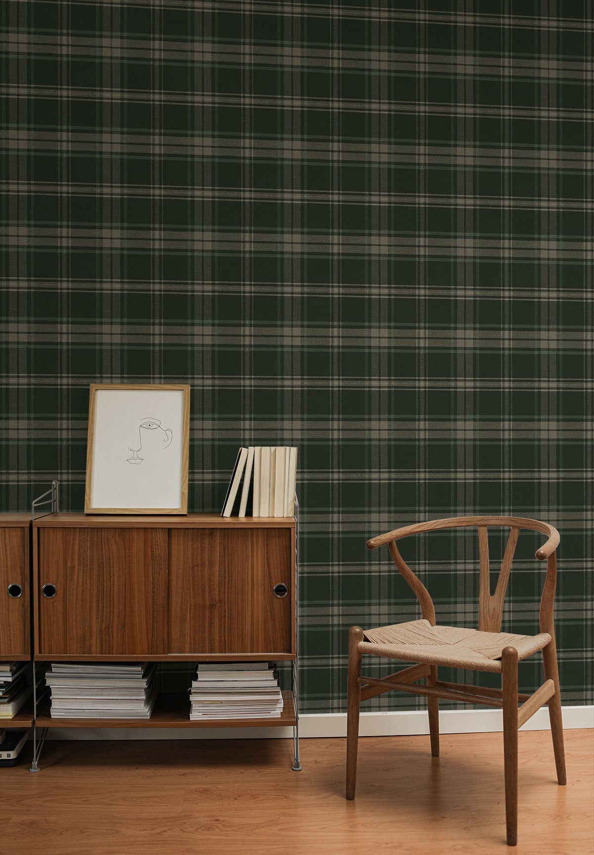 Dellabrooke Plaid Prepasted Wallpaper