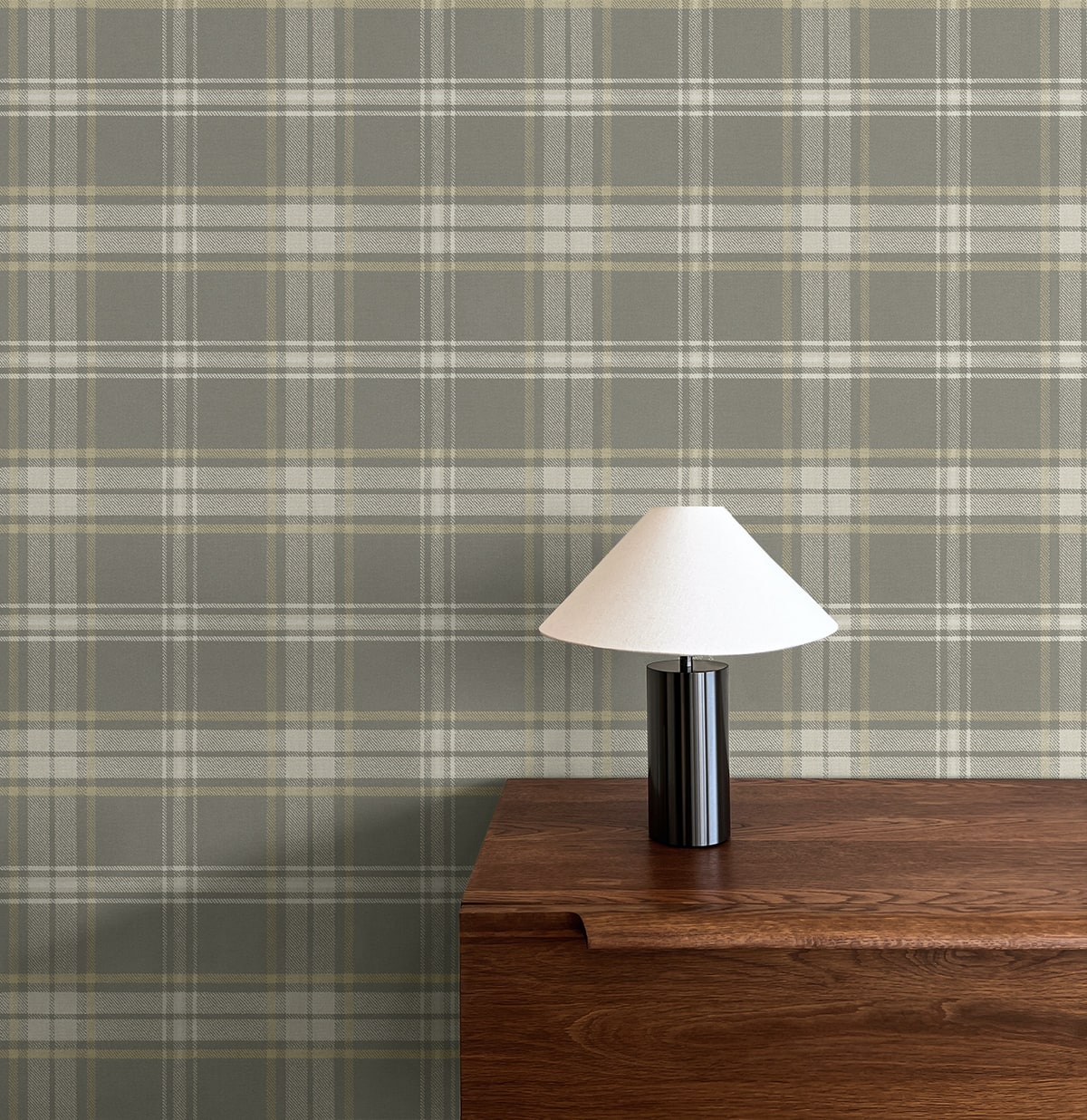 Dellabrooke Plaid Prepasted Wallpaper