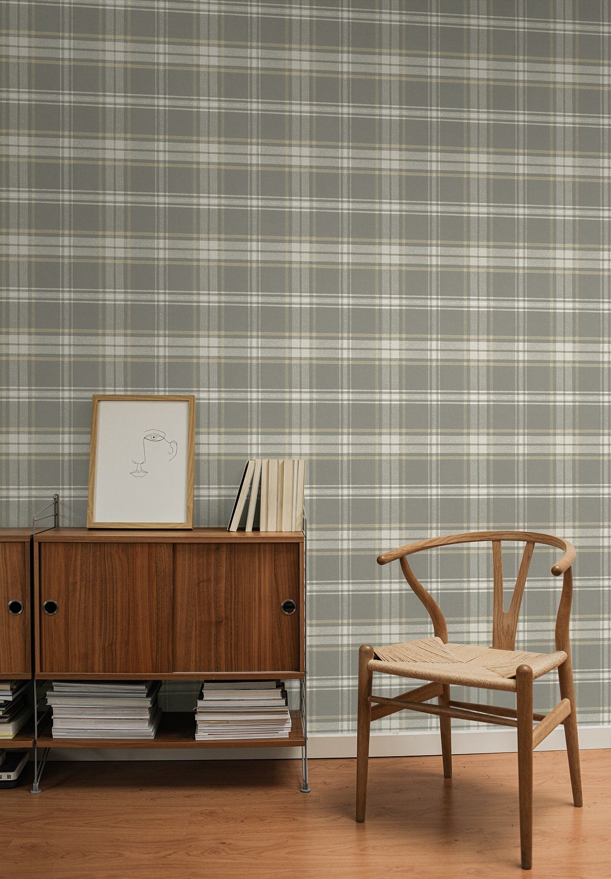 Dellabrooke Plaid Prepasted Wallpaper