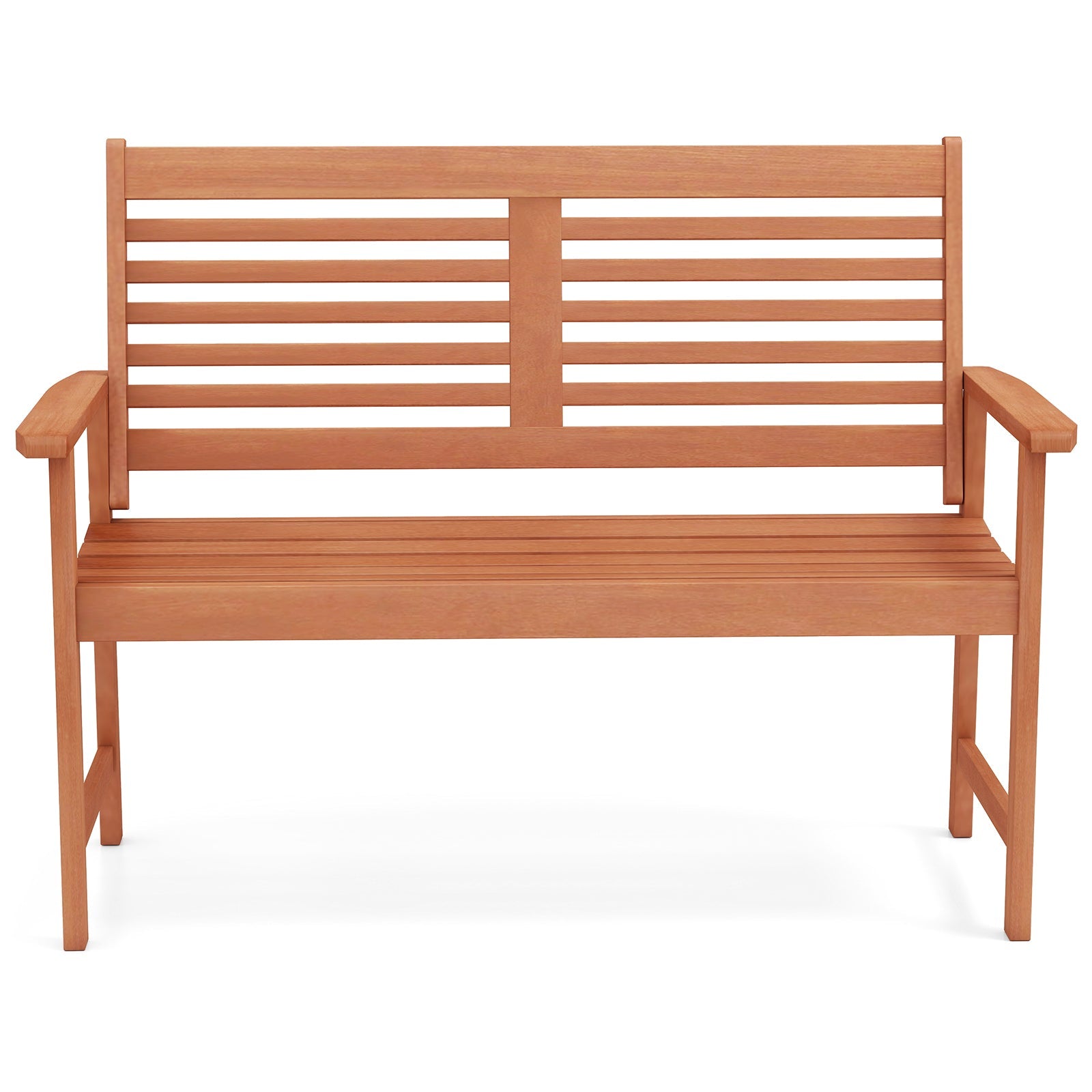 Patio Solid Wood Loveseat Outdoor 2-Seat Bench