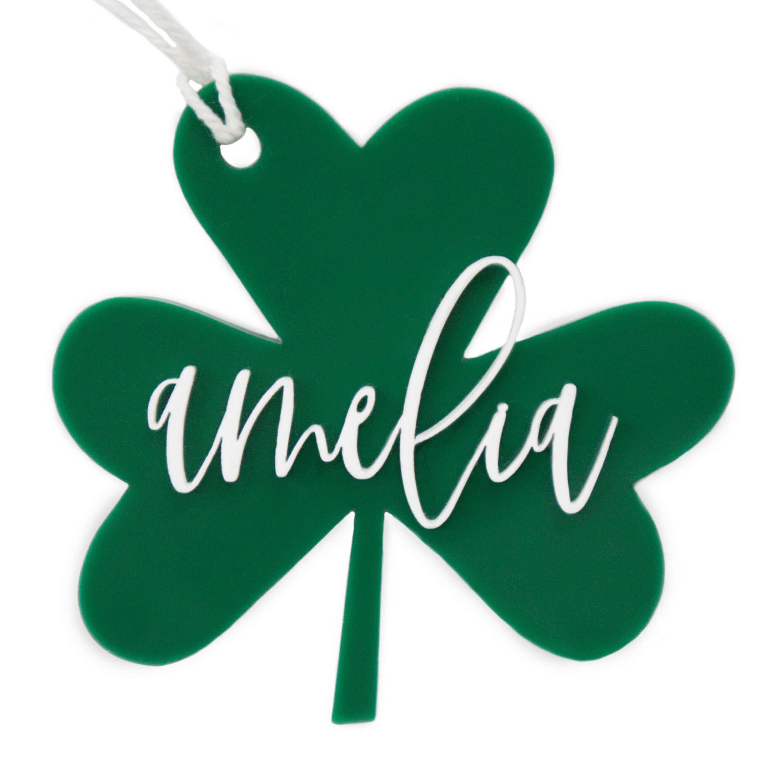 The Cotton and Canvas Co. Personalized Name St. Patrick's Day Gift Basket Tag