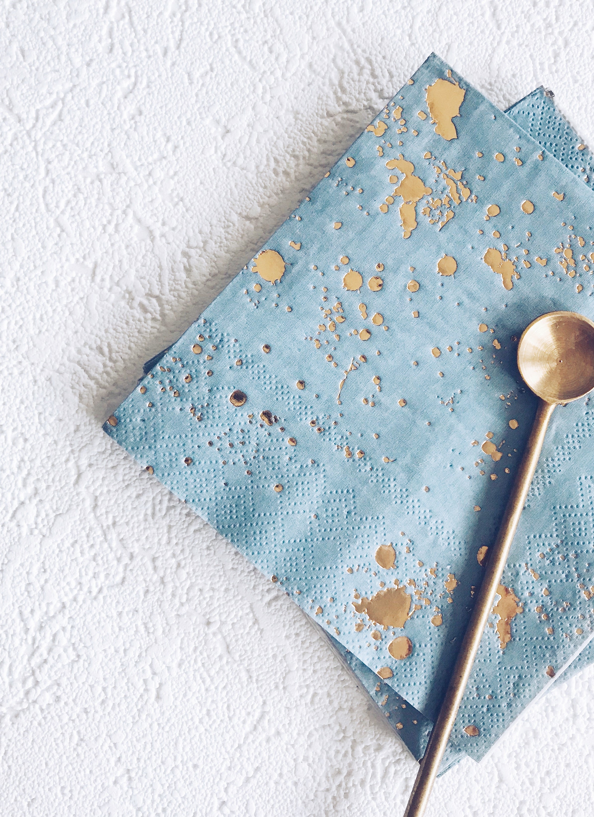 Malibu - Blue Splash Lunch Paper Napkins