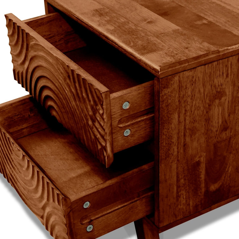 Acacia Harmony Nightstand with 2 Drawers