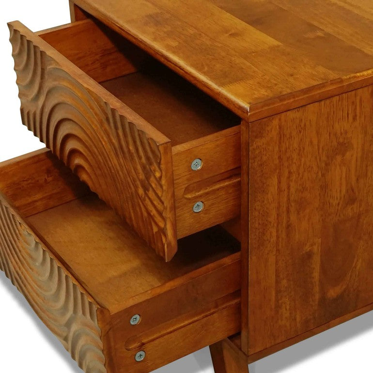Acacia Harmony Nightstand with 2 Drawers