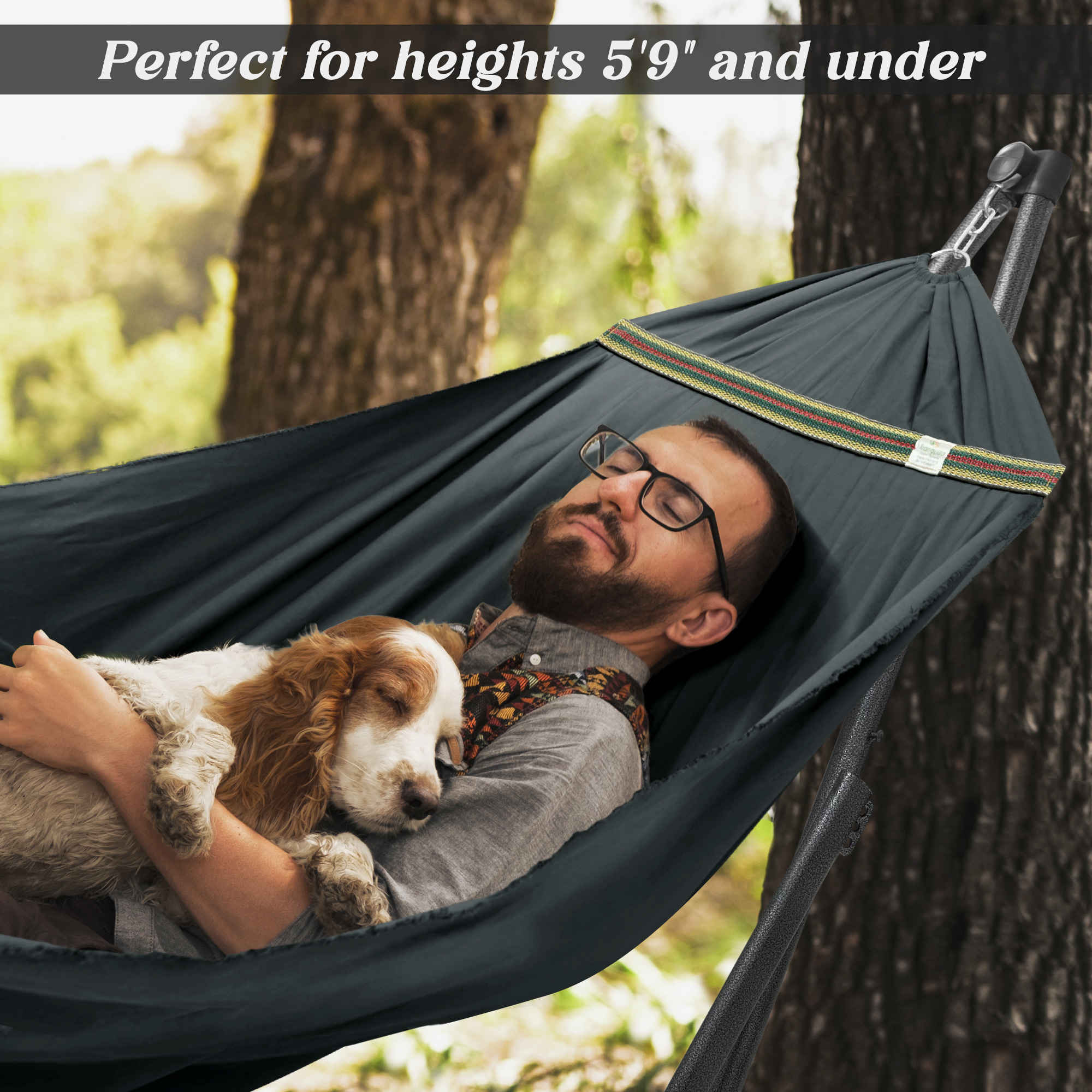 Tranquillo Uniki Canvas Hammock with Stand
