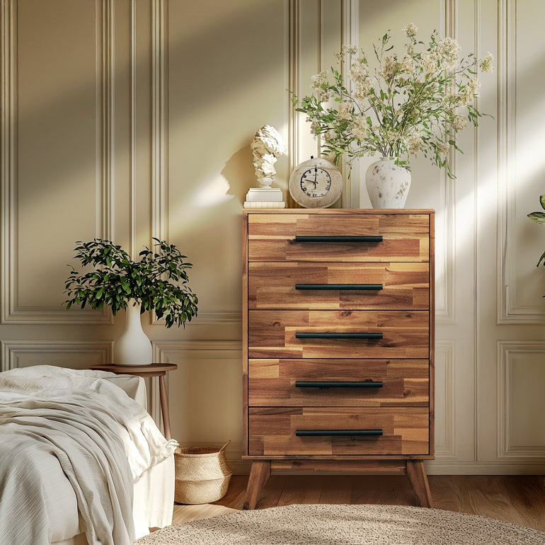 Acacia Linea Solid Wood Dresser