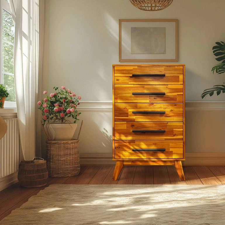 Acacia Linea Solid Wood Dresser