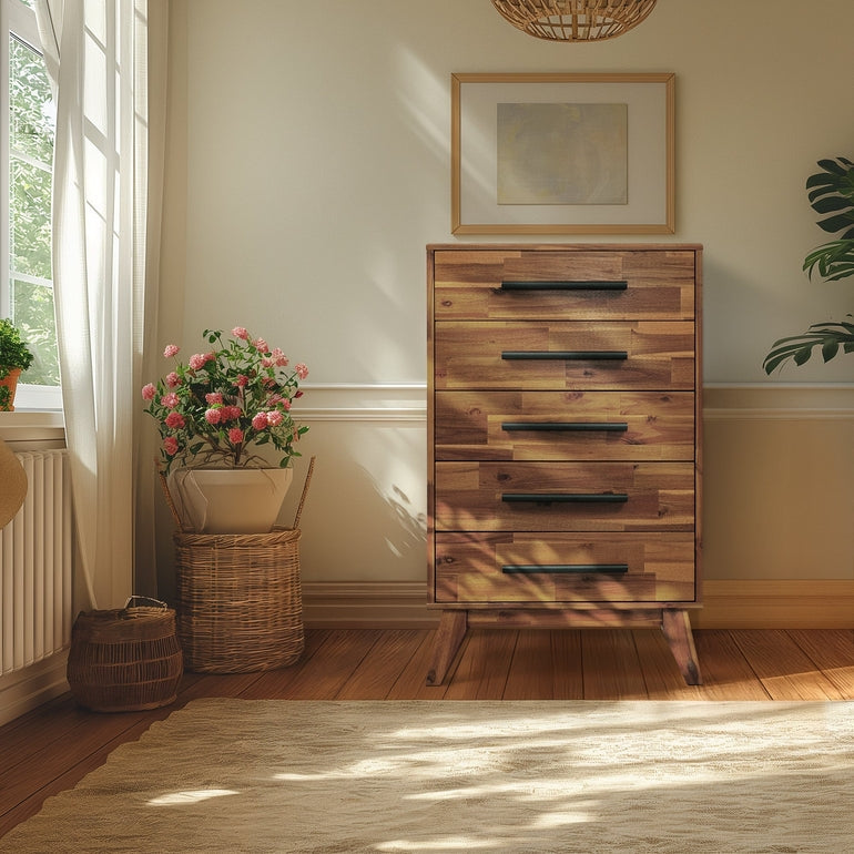 Acacia Linea Solid Wood Dresser
