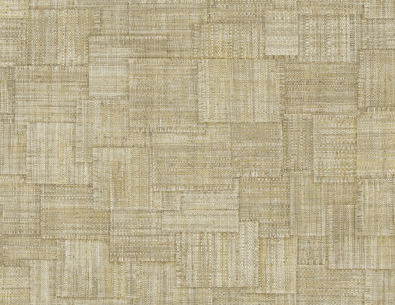 Raffia Woven Blocks Embossed Vinyl Unpasted Wallpaper