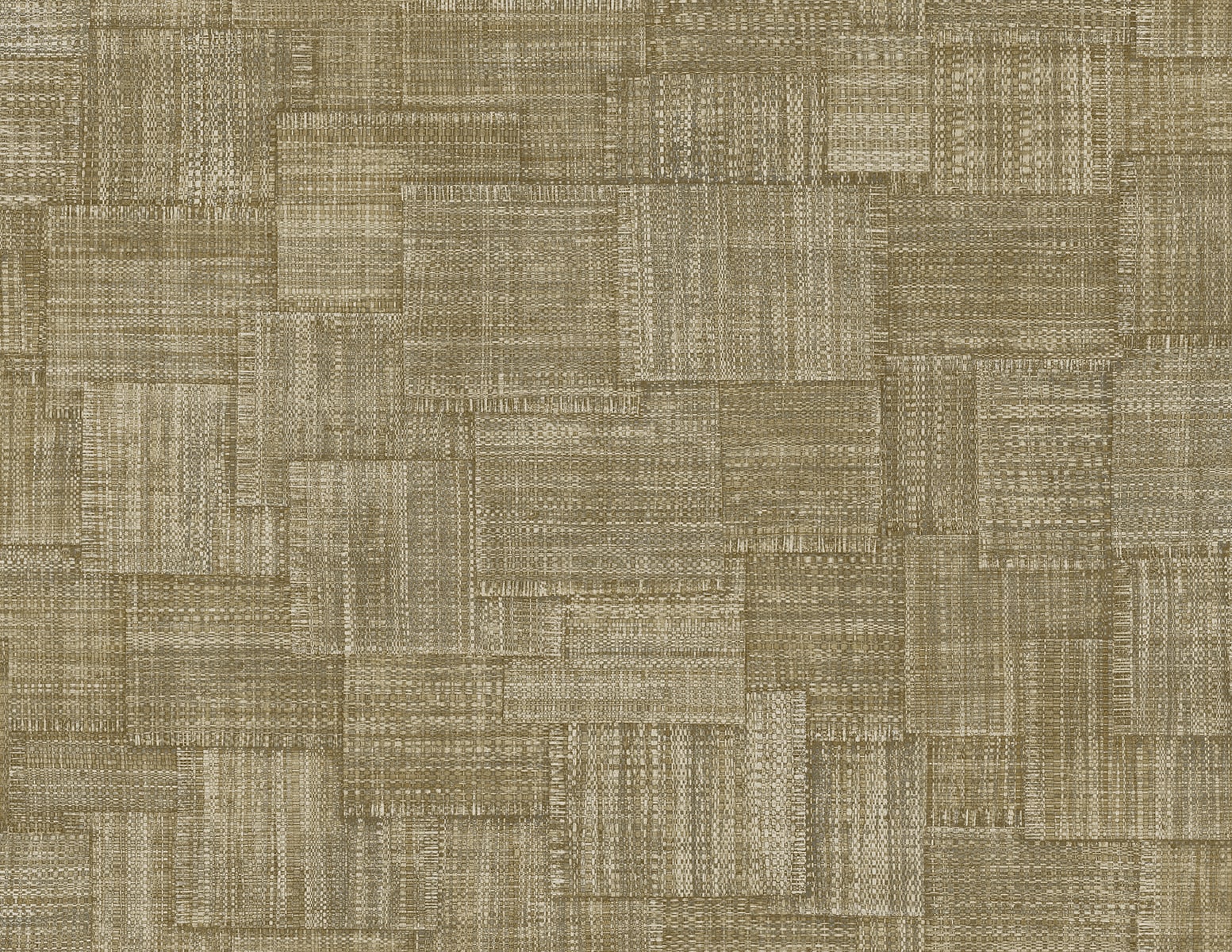 Raffia Woven Blocks Embossed Vinyl Unpasted Wallpaper