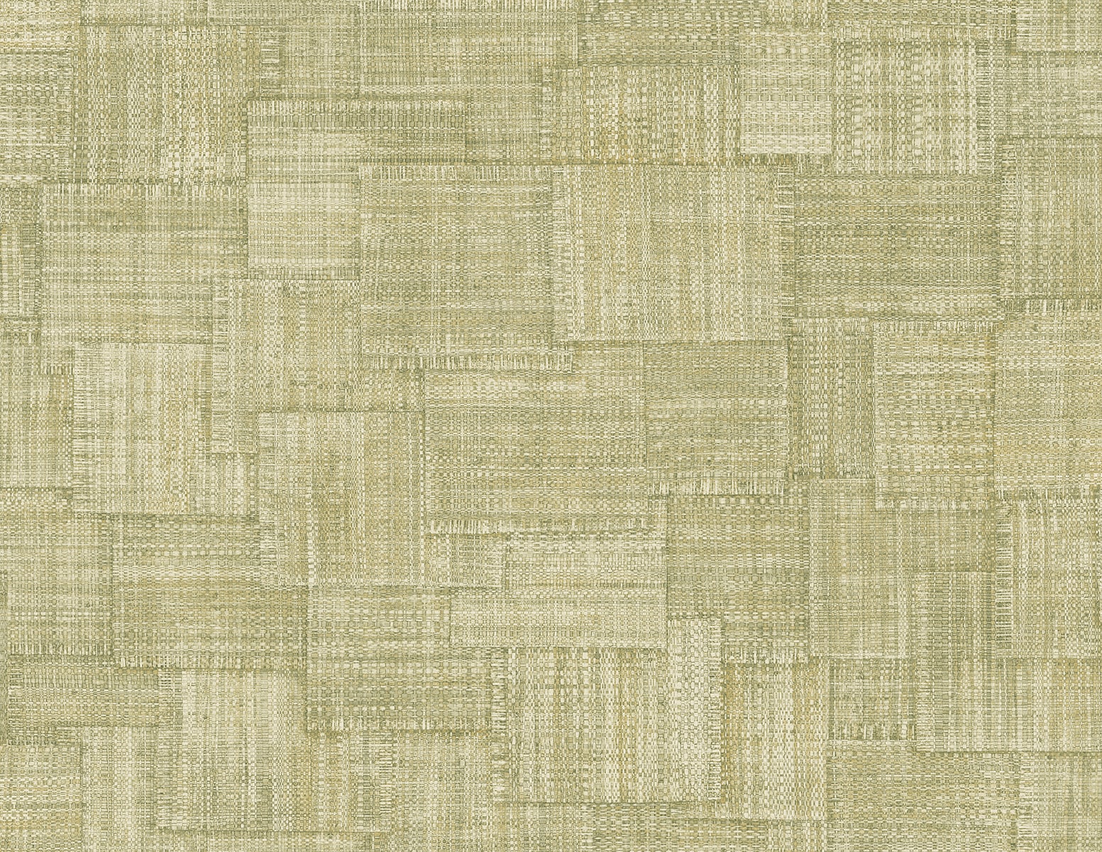 Raffia Woven Blocks Embossed Vinyl Unpasted Wallpaper